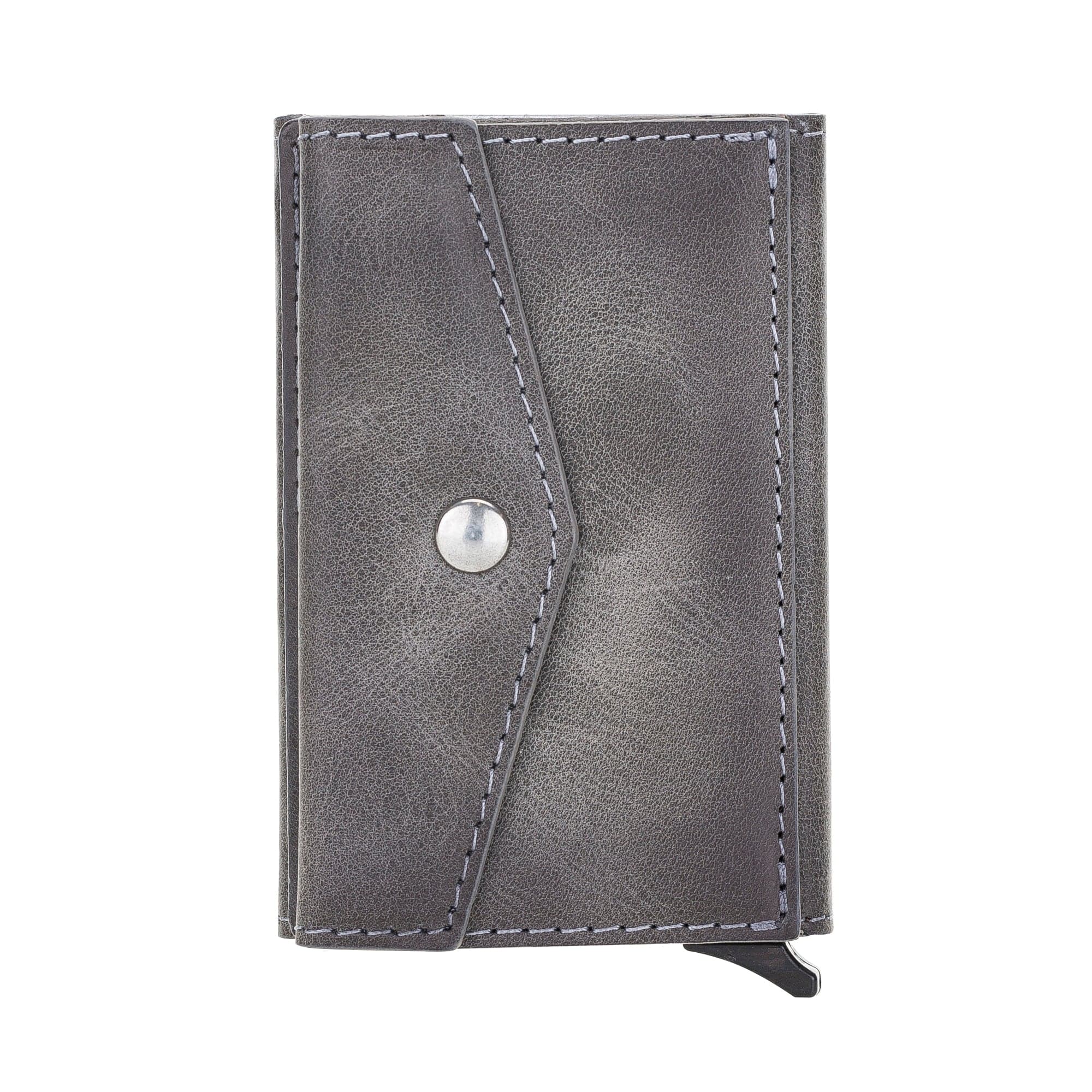 Envelope Mechanical Card Holder Gray Bouletta