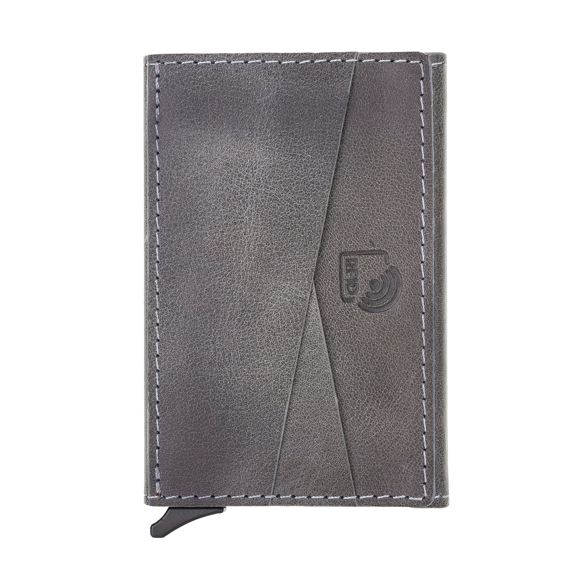 Envelope Mechanical Card Holder Gray Bouletta