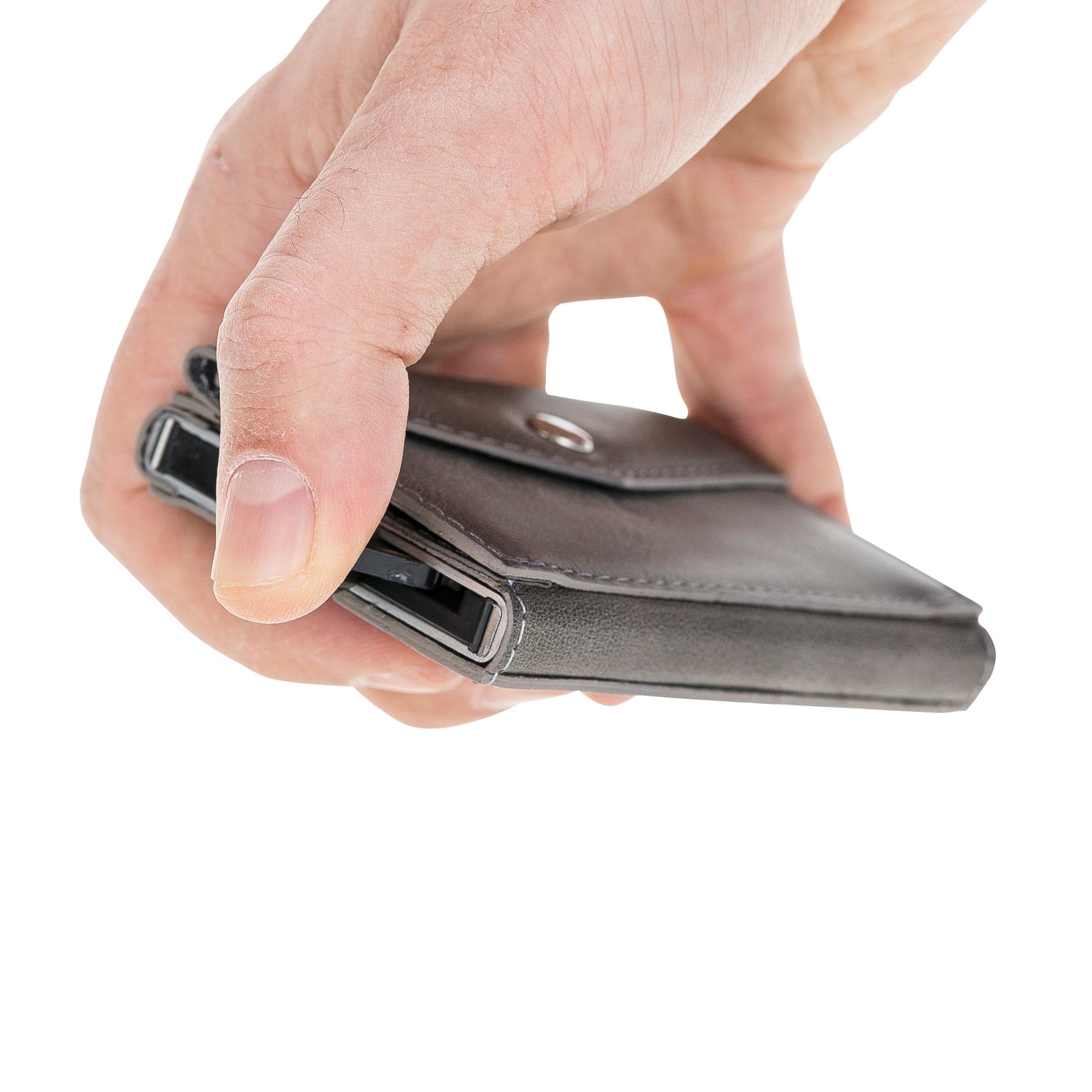 Envelope Mechanical Card Holder Gray Bouletta