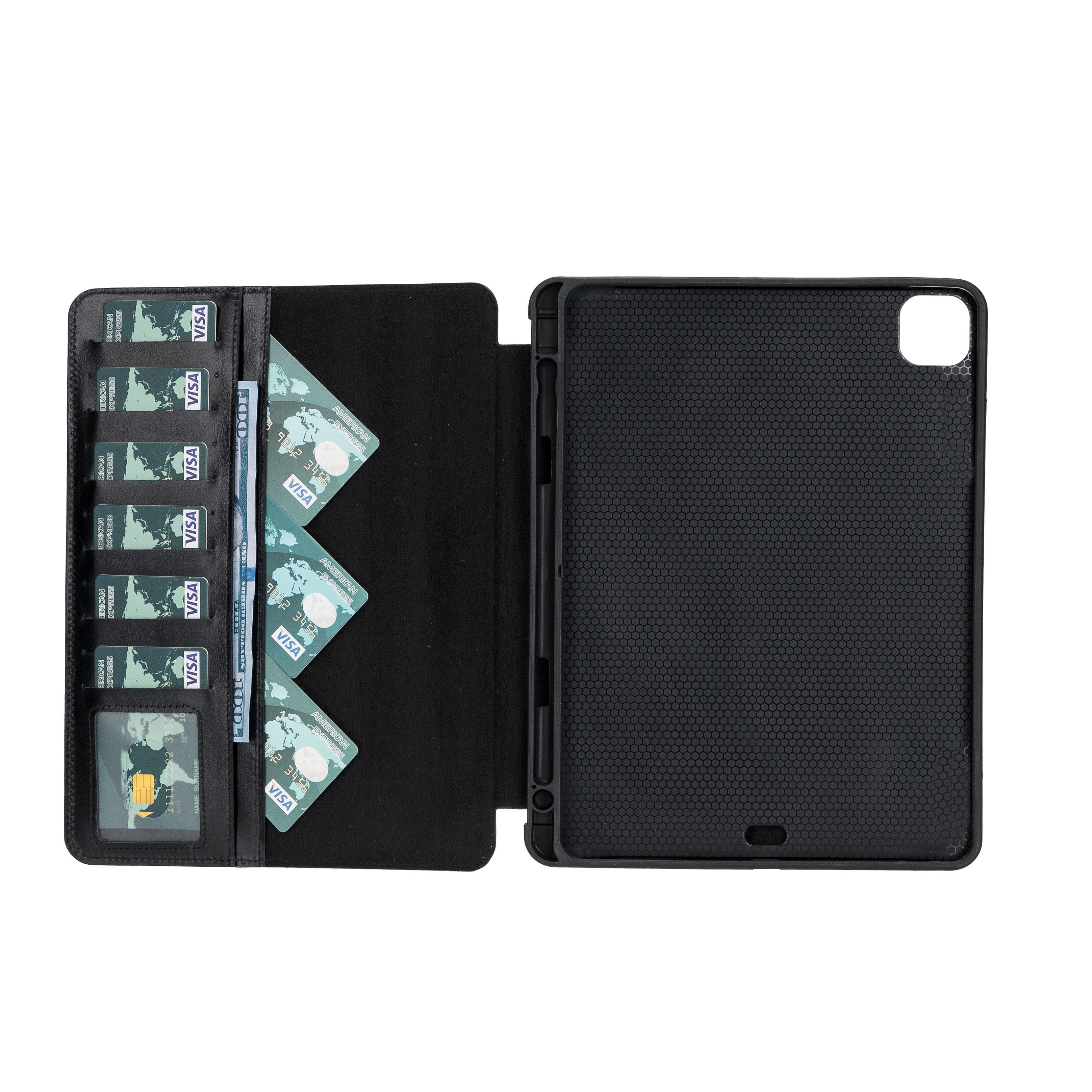 Eto iPad Pro 11" (M4-2024) Leather Wallet Case Bouletta