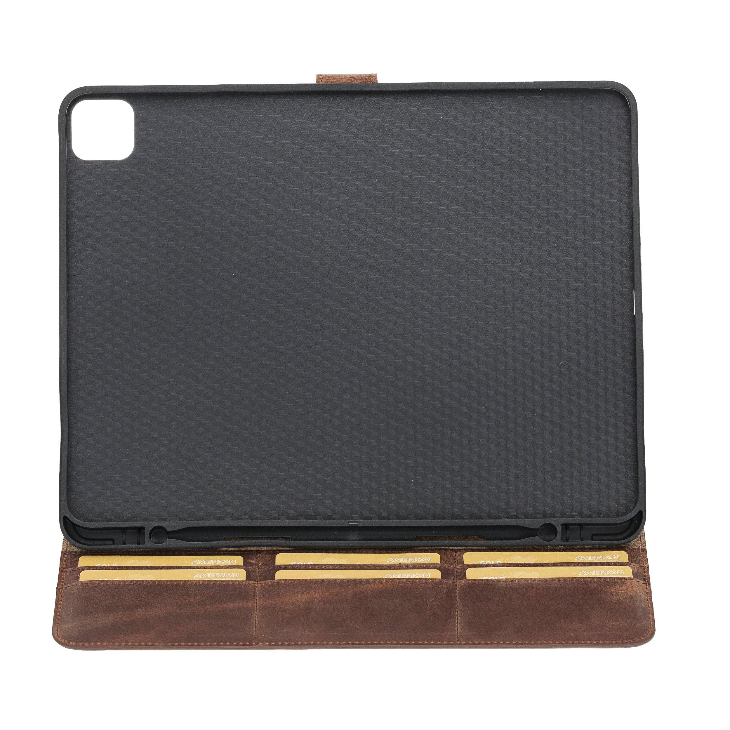 Eto iPad Pro 13" (M4-2024) Leather Wallet Case Bouletta