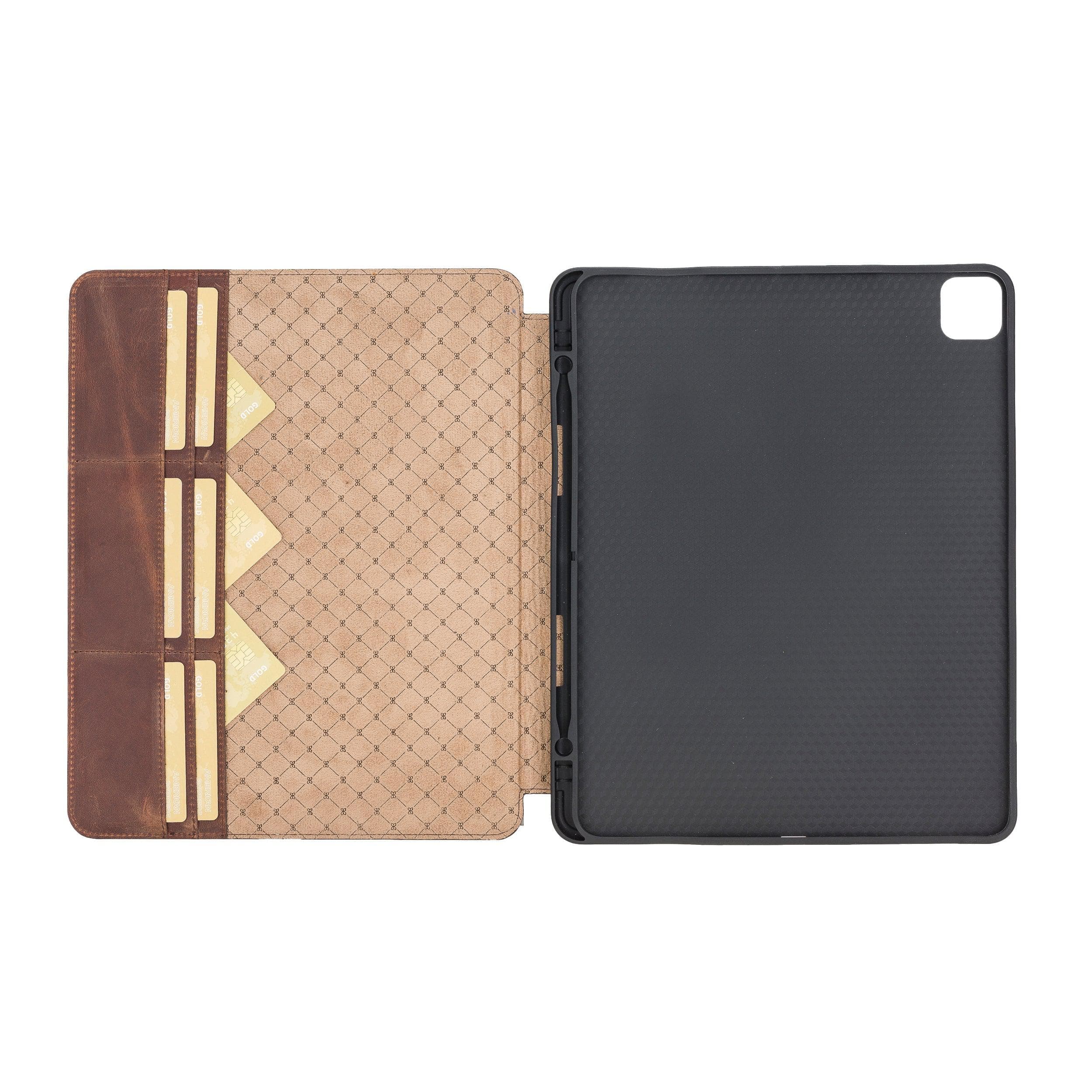 Eto iPad Pro 13" (M4-2024) Leather Wallet Case Bouletta