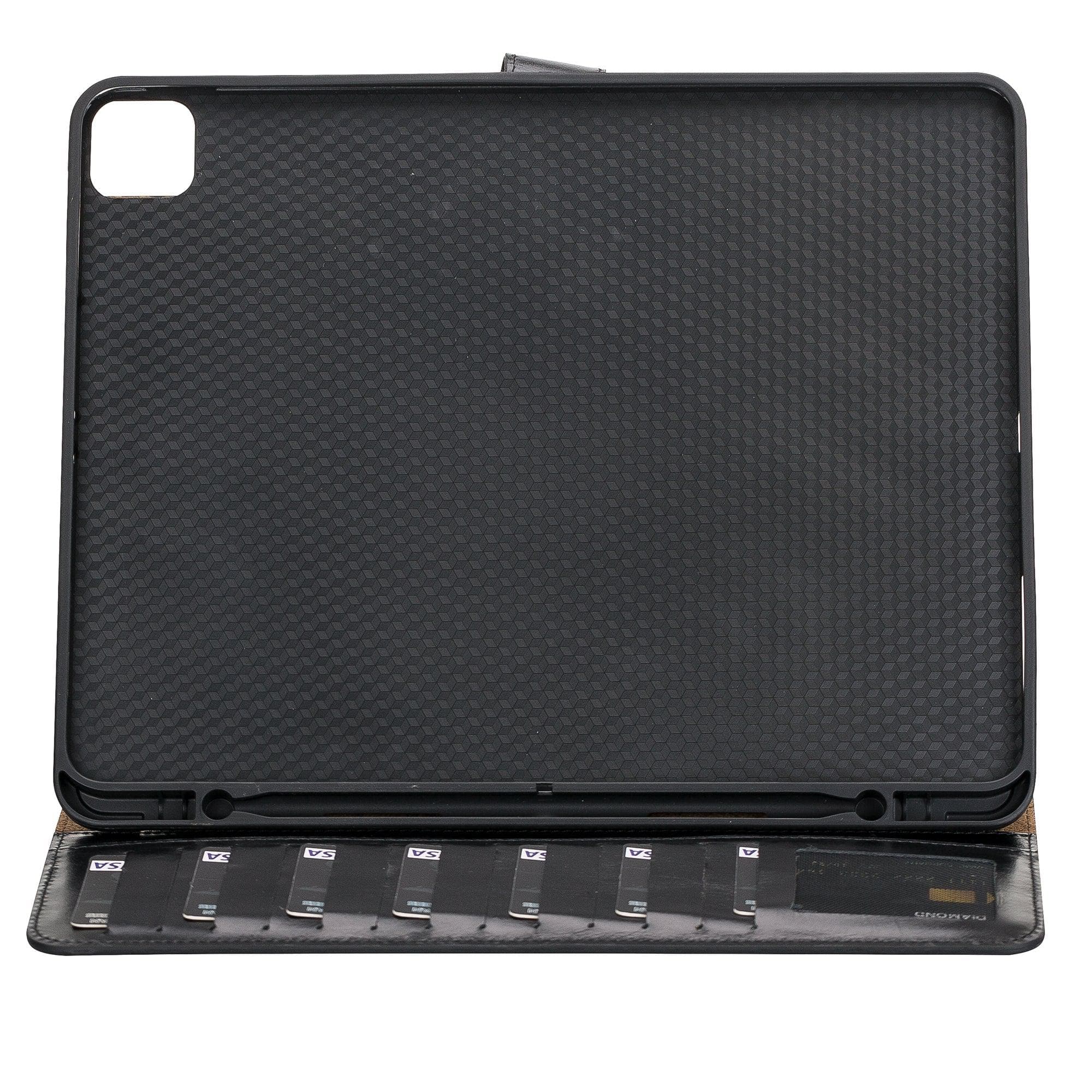 Eto iPad Pro 13" (M4-2024) Leather Wallet Case Bouletta