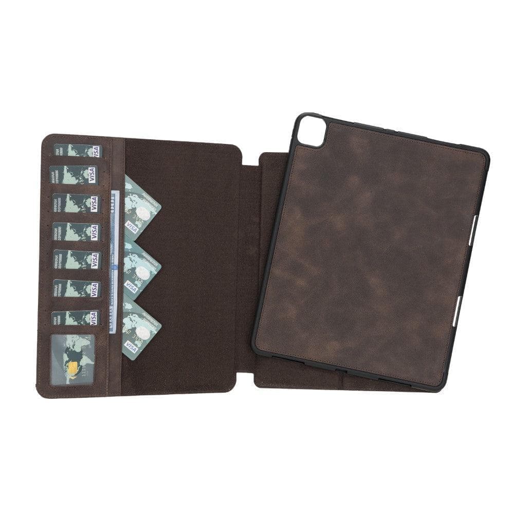 Eto iPad Series Genuine Leather Wallet Case I Pad Pro 11 2020 / Brown Bouletta