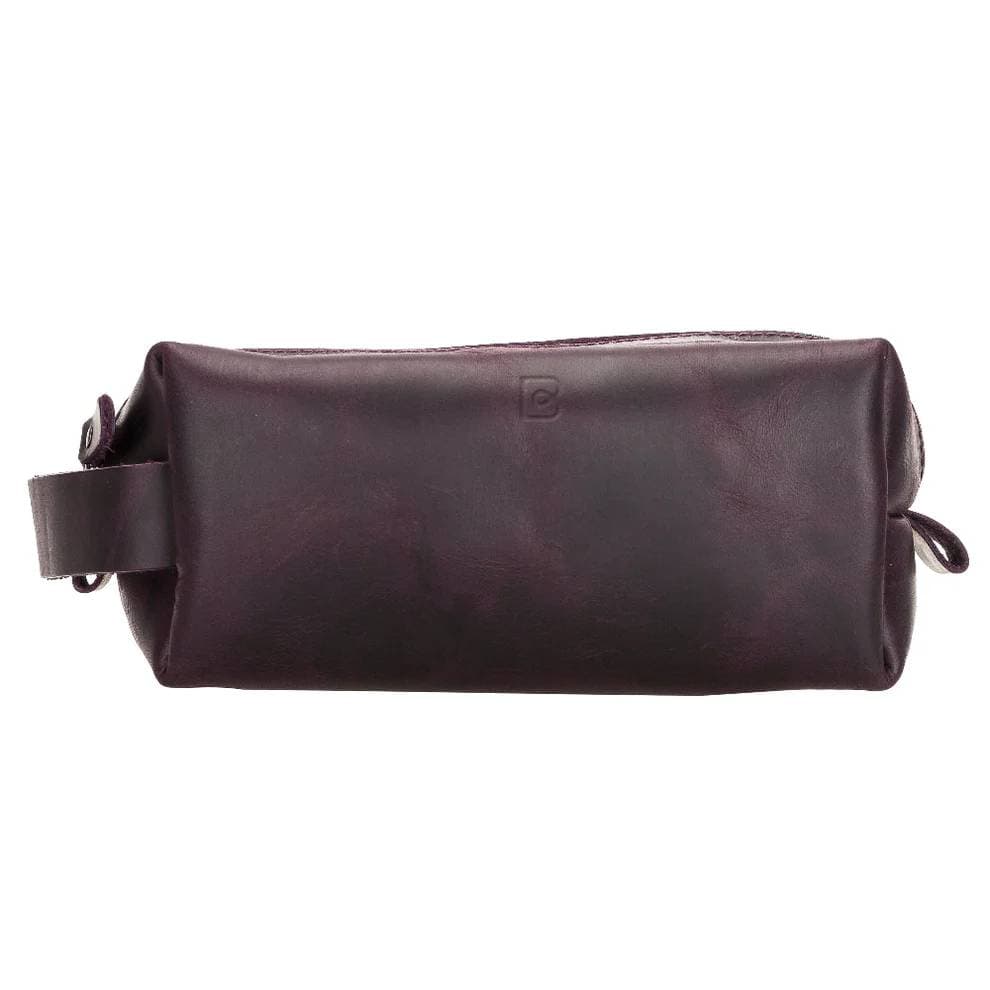Eve Leather Dopp Kit, Small Sandy Purple Bouletta