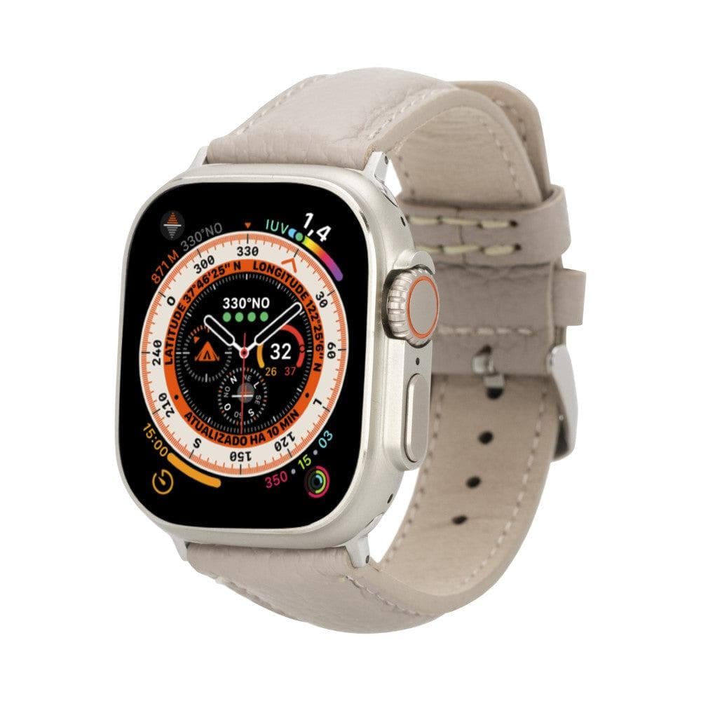 Exeter Classic Apple Watch Leather Straps Cream / Leather Bouletta LTD
