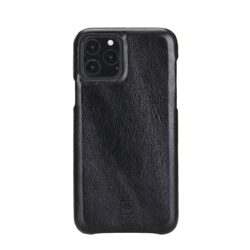 F360 iPhone 11 Pro and iPhone 11 Pro Max Full Genuine Leather Cover iPhone 11 Pro Max / Black Bouletta