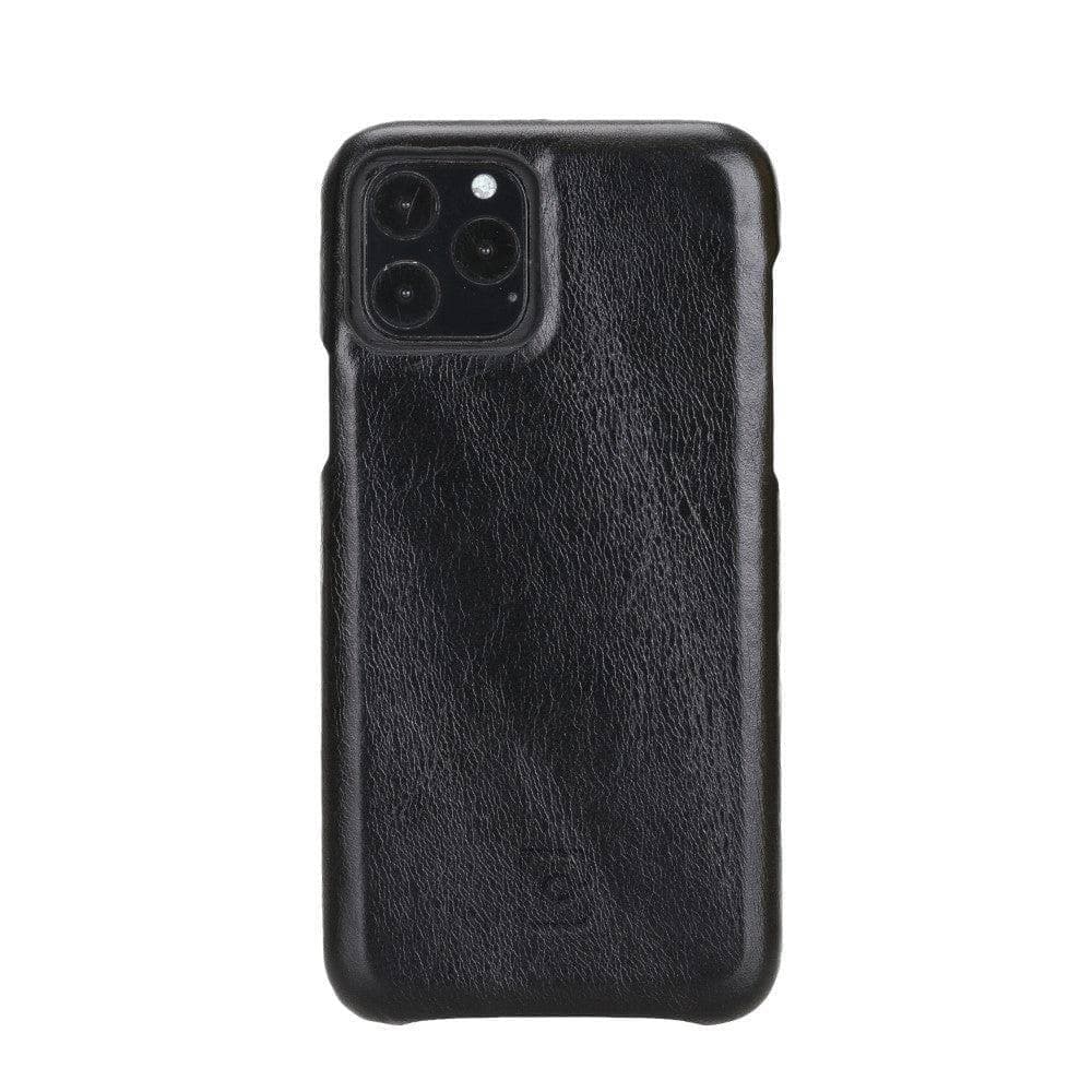 F360 iPhone 11 Pro and iPhone 11 Pro Max Full Genuine Leather Cover iPhone 11 Pro / Black Bouletta