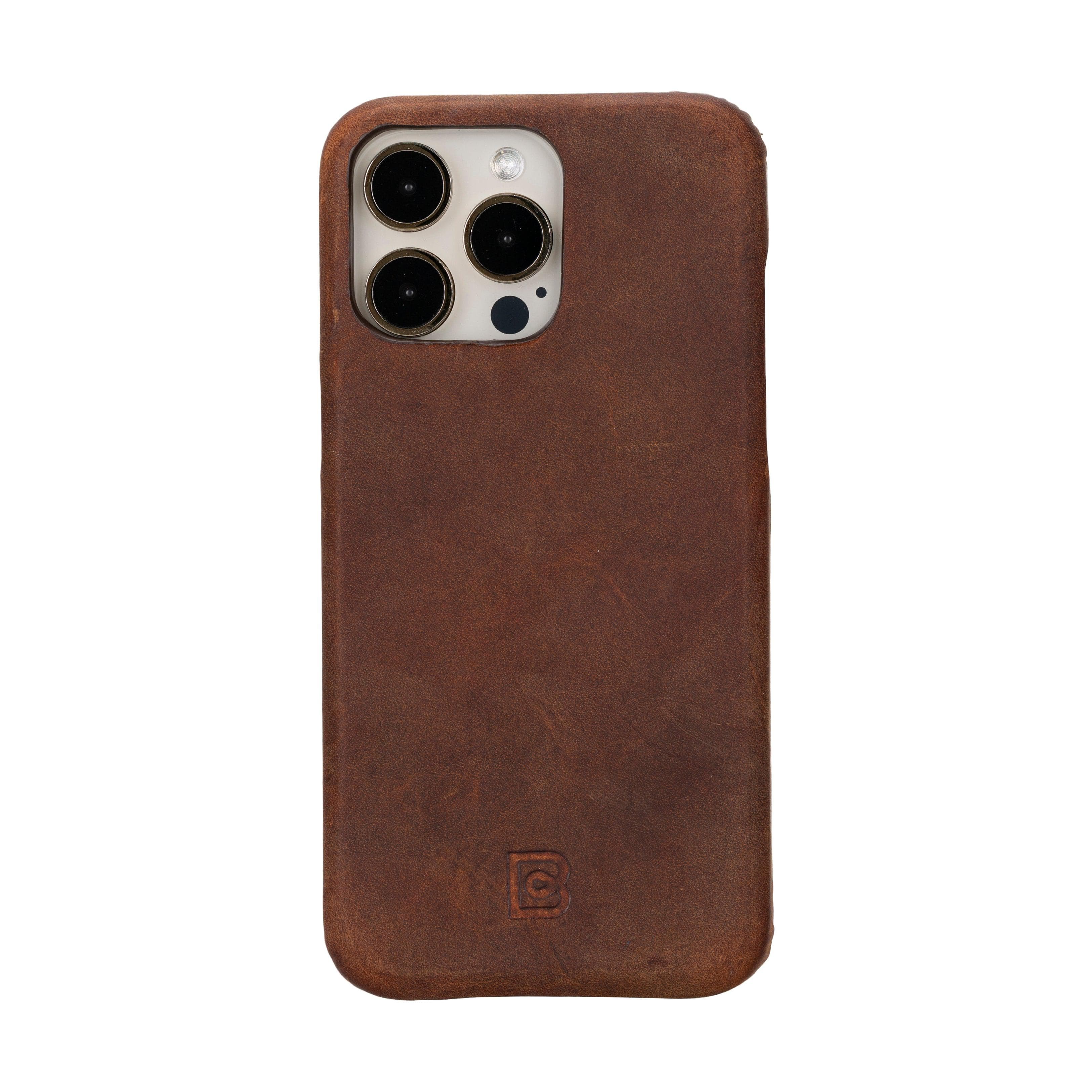 F360 iPhone 16 Pro Full Genuine Leather Back Cover Bouletta