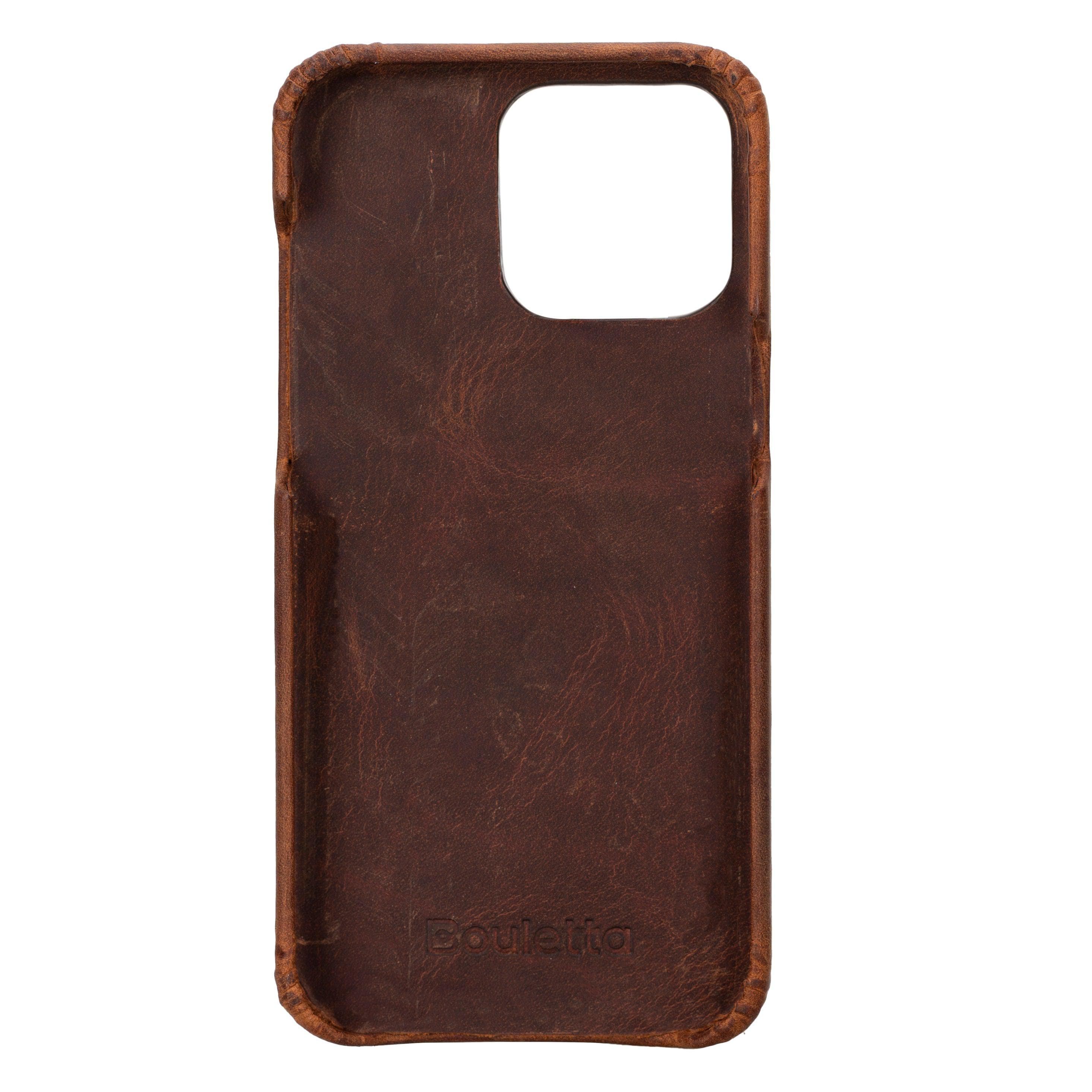 F360 iPhone 16 Pro Full Genuine Leather Back Cover Bouletta