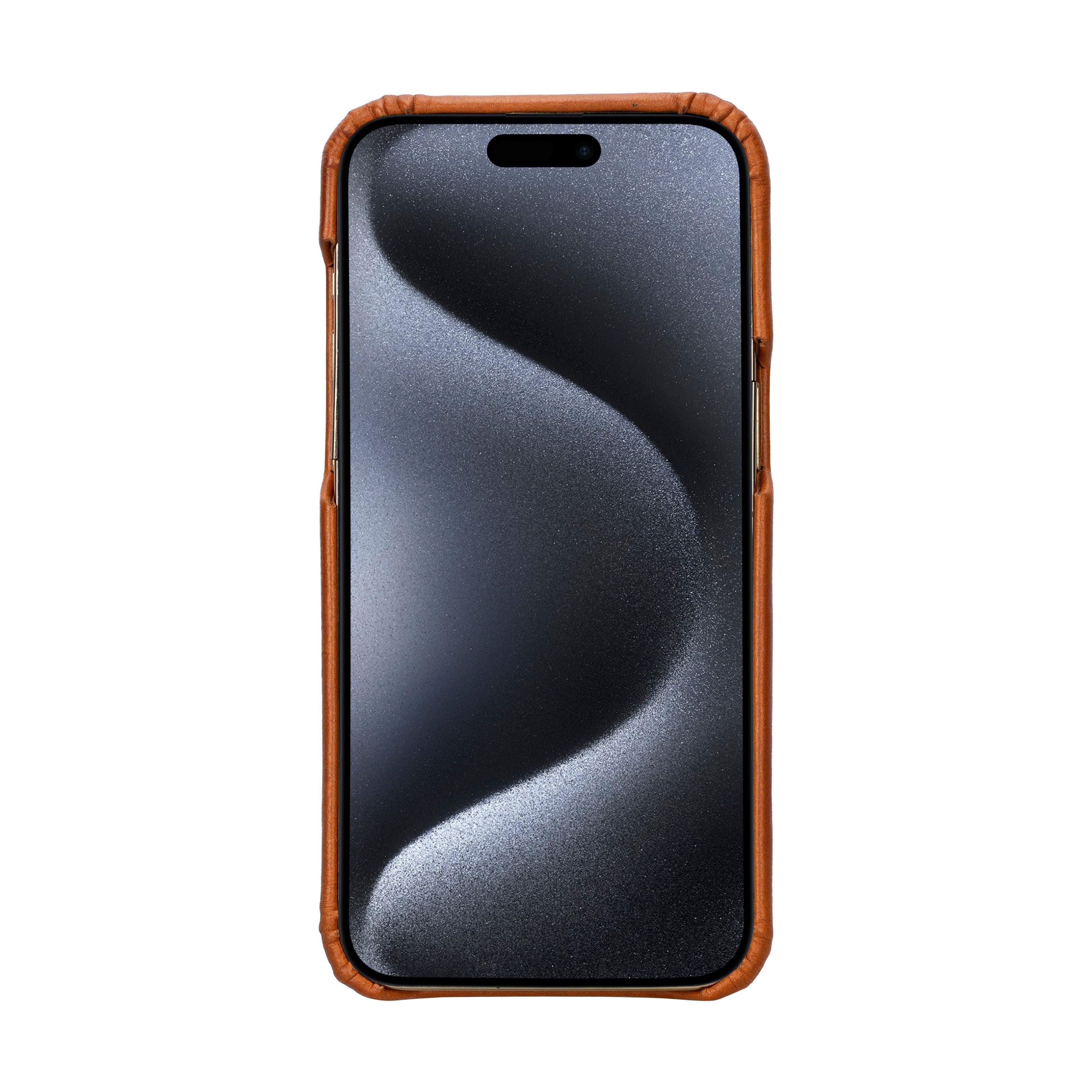 F360 iPhone 16 Pro Full Genuine Leather Back Cover Bouletta