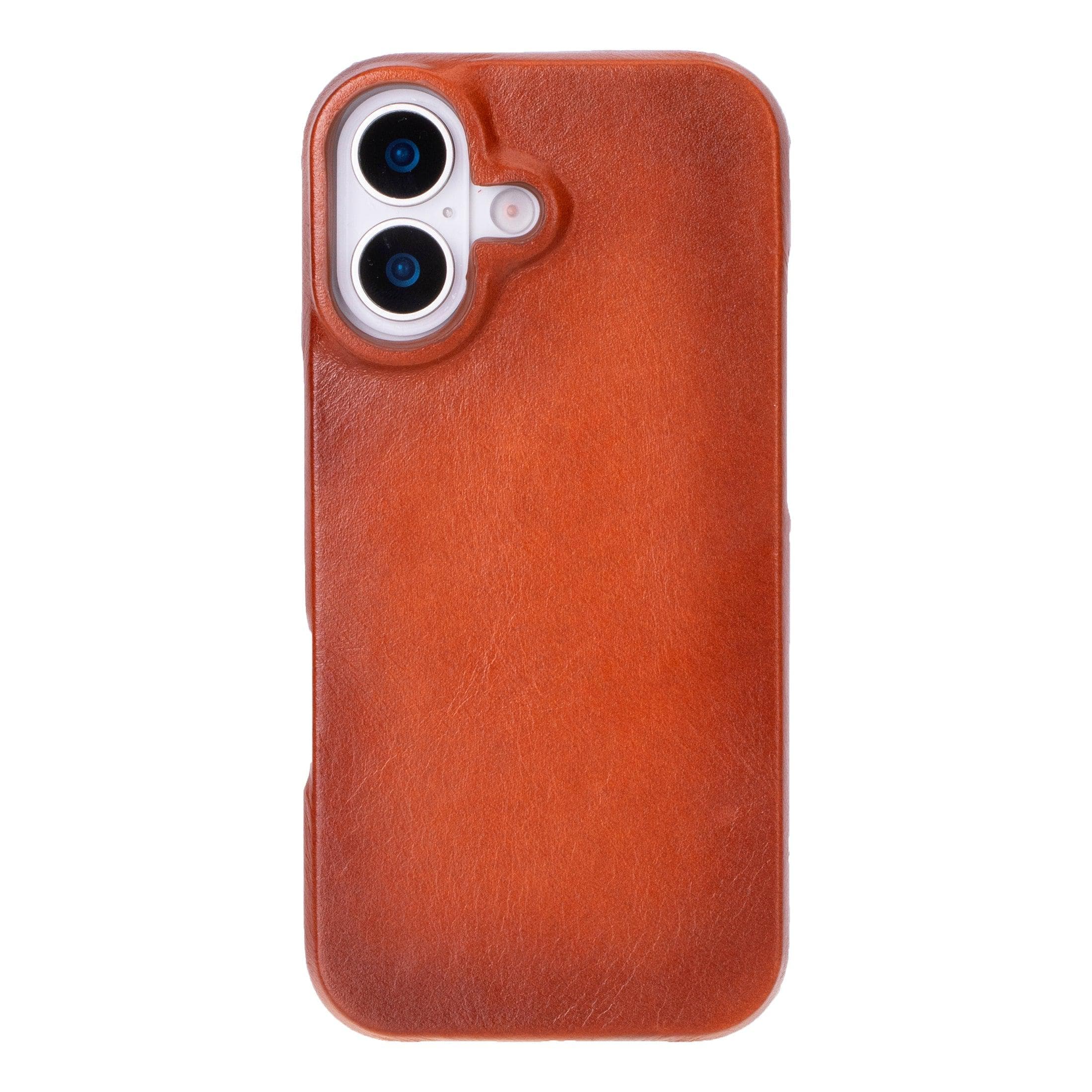F360 Leather iPhone 17 Case Tan Bouletta