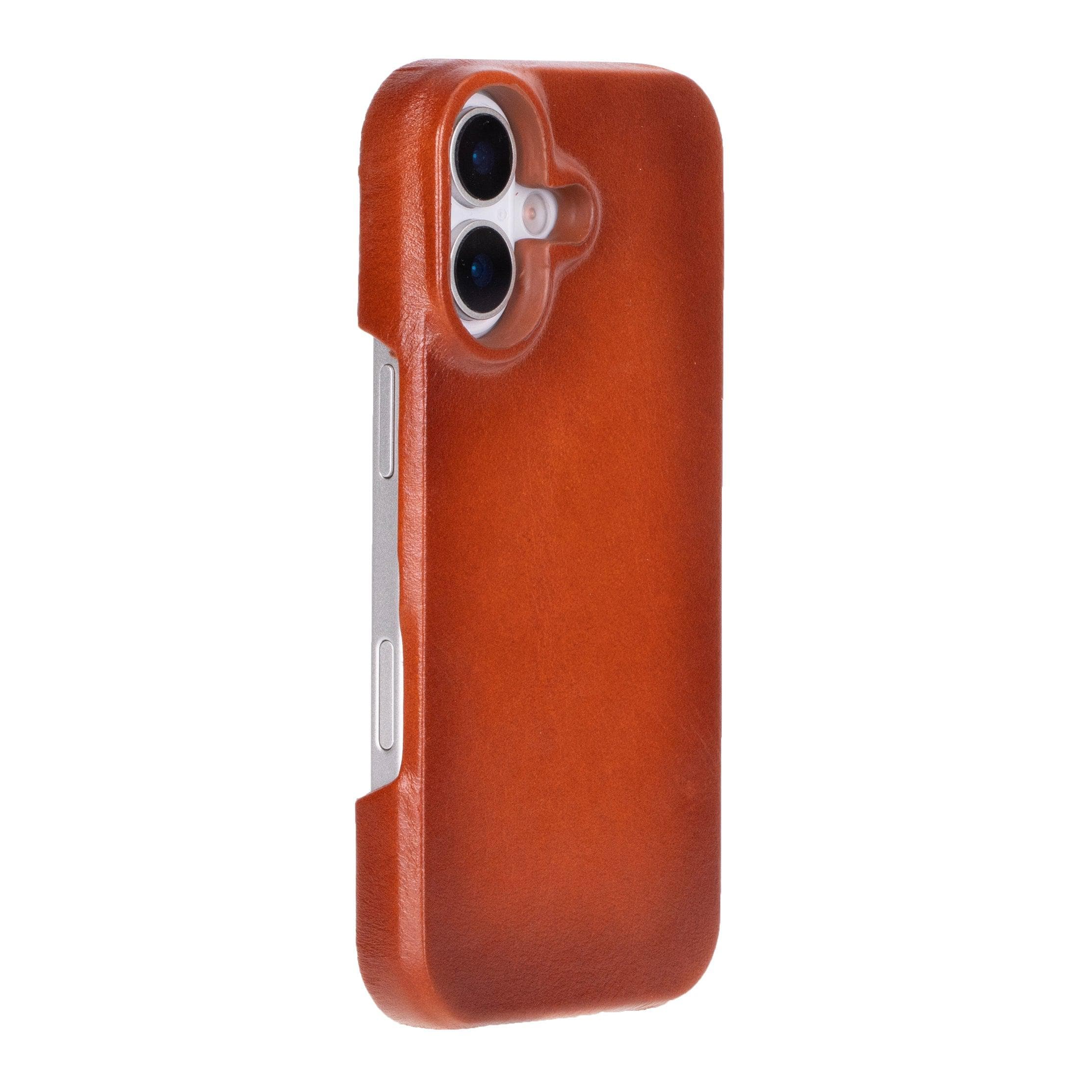 F360 Leather iPhone 17 Case Tan Bouletta