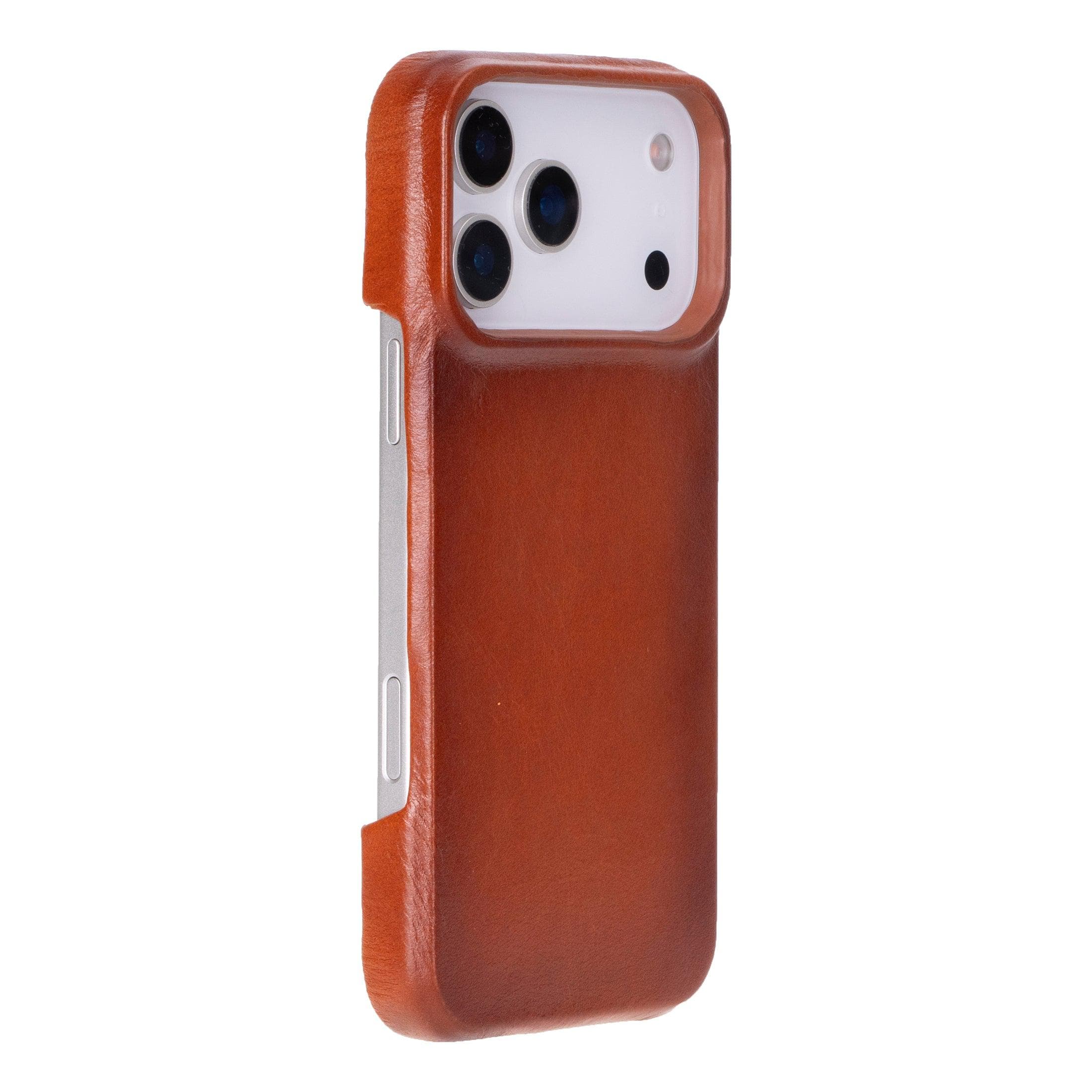 F360 Leather iPhone 17 Pro Case Tan Bouletta
