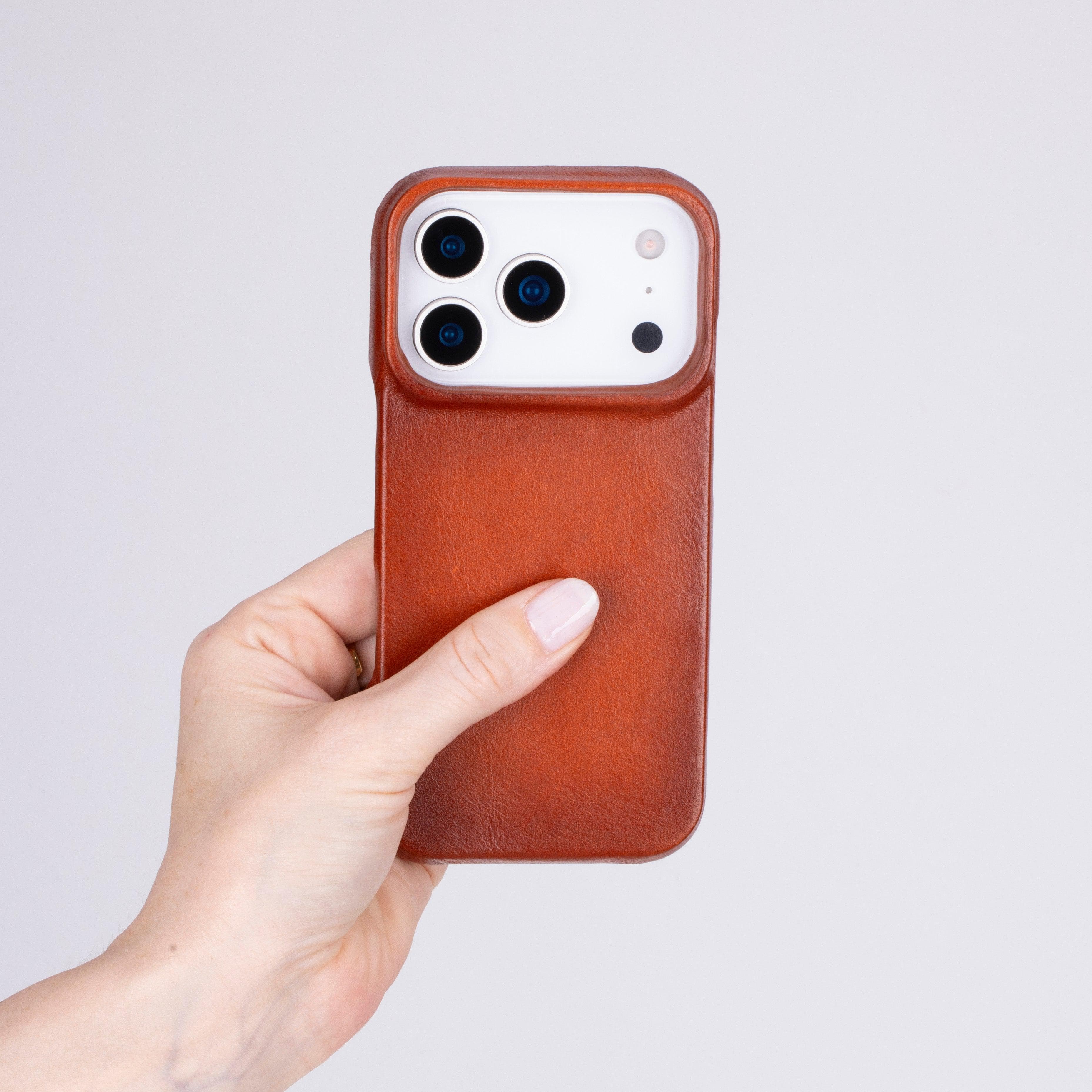 F360 Leather iPhone 17 Pro Max Case Tan Bouletta