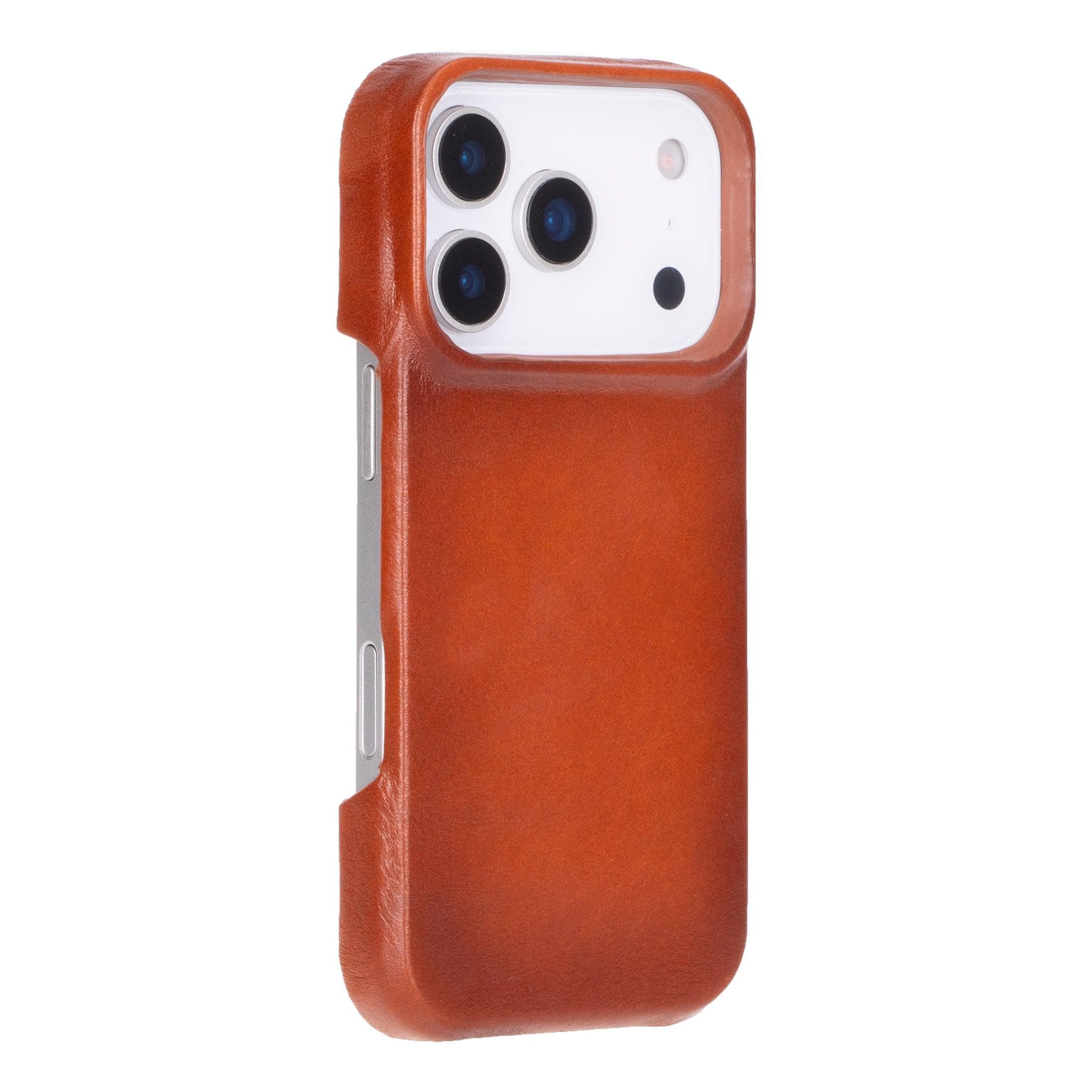 F360 Leather iPhone 17 Pro Max Case Tan Bouletta