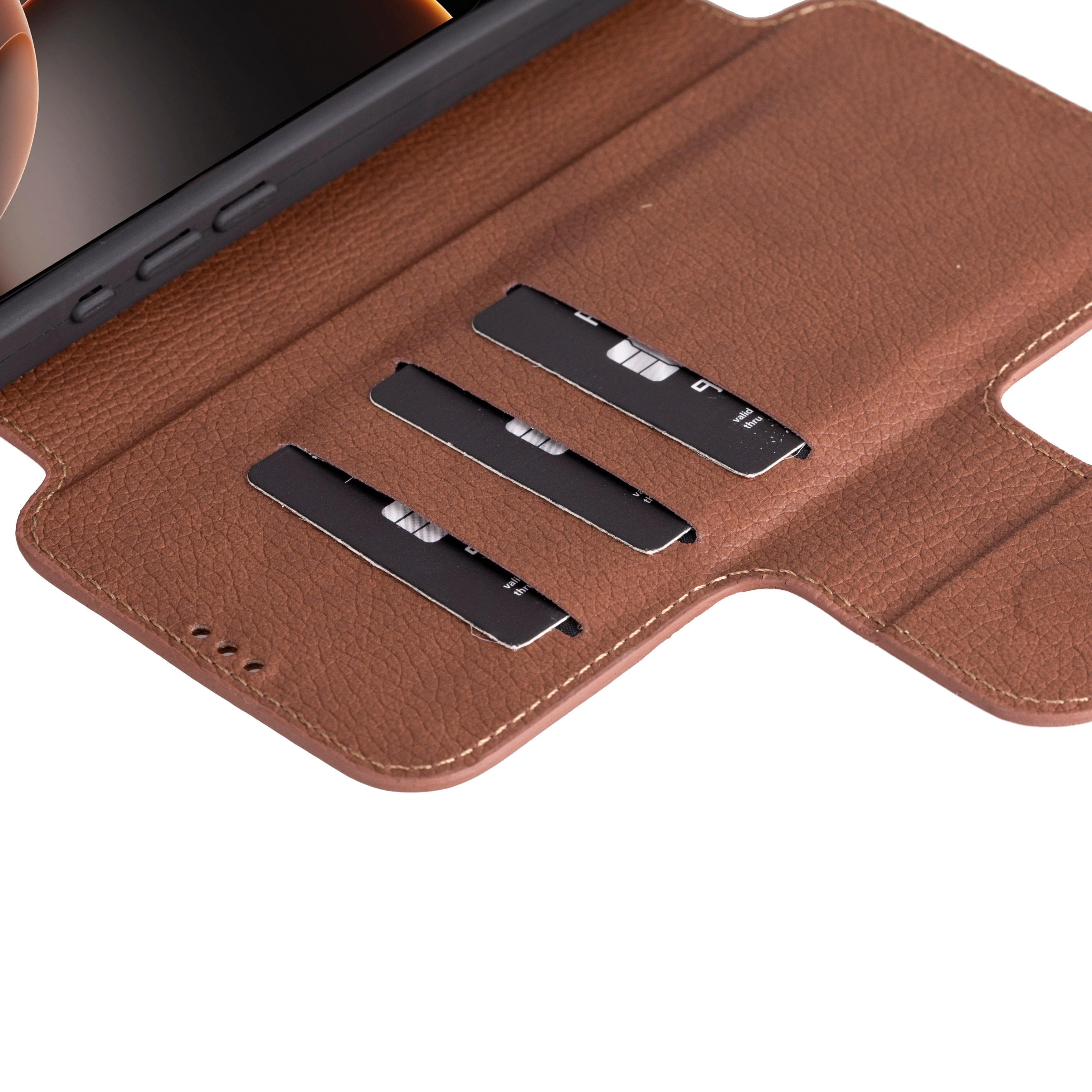 Firenze iPhone 16 Pro Max Leather Folio Case Bouletta