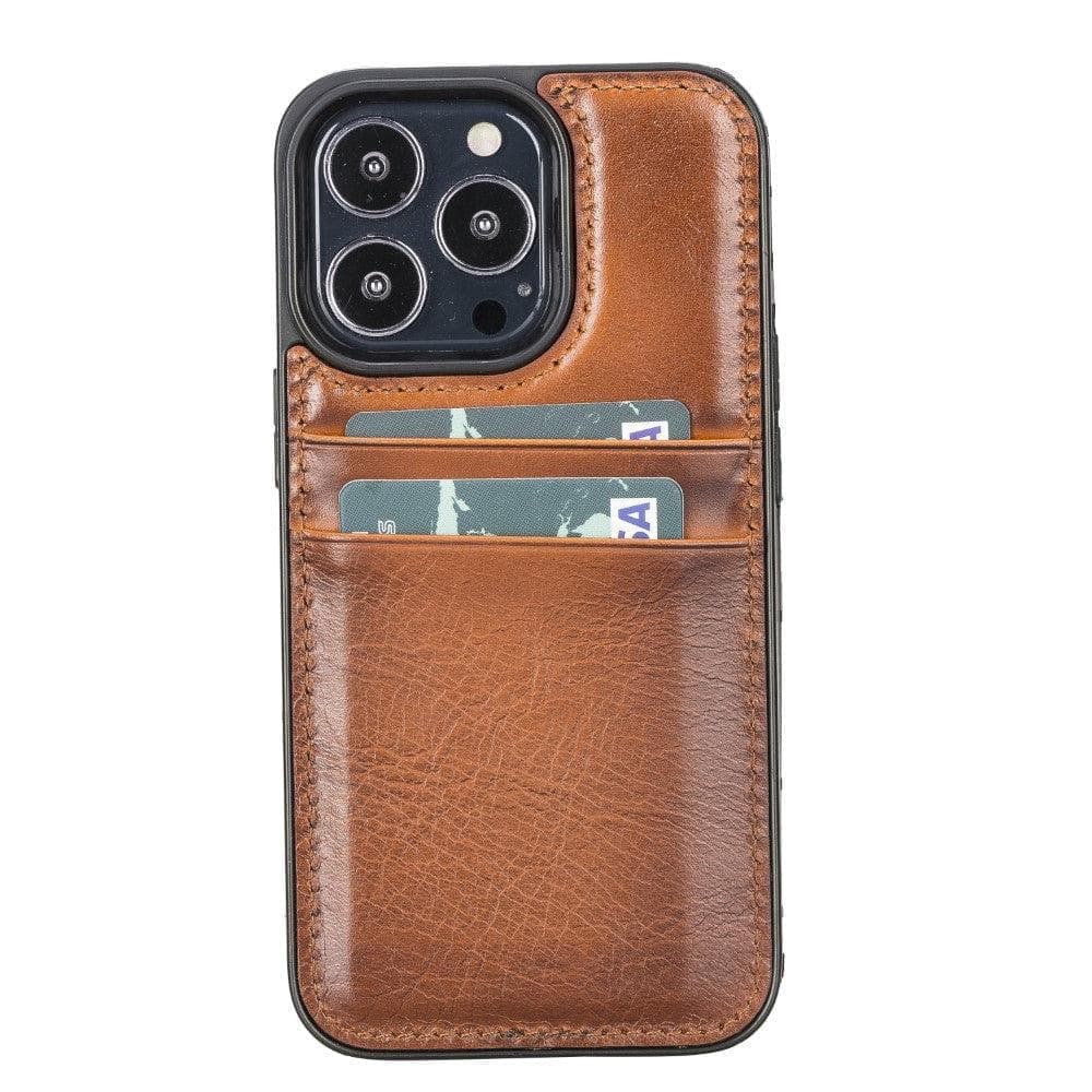 Flex Cover Card Holder iPhone 13 Series Leather Back Cover / FXC CCP I Phone 13 6.1" / Tan Bouletta