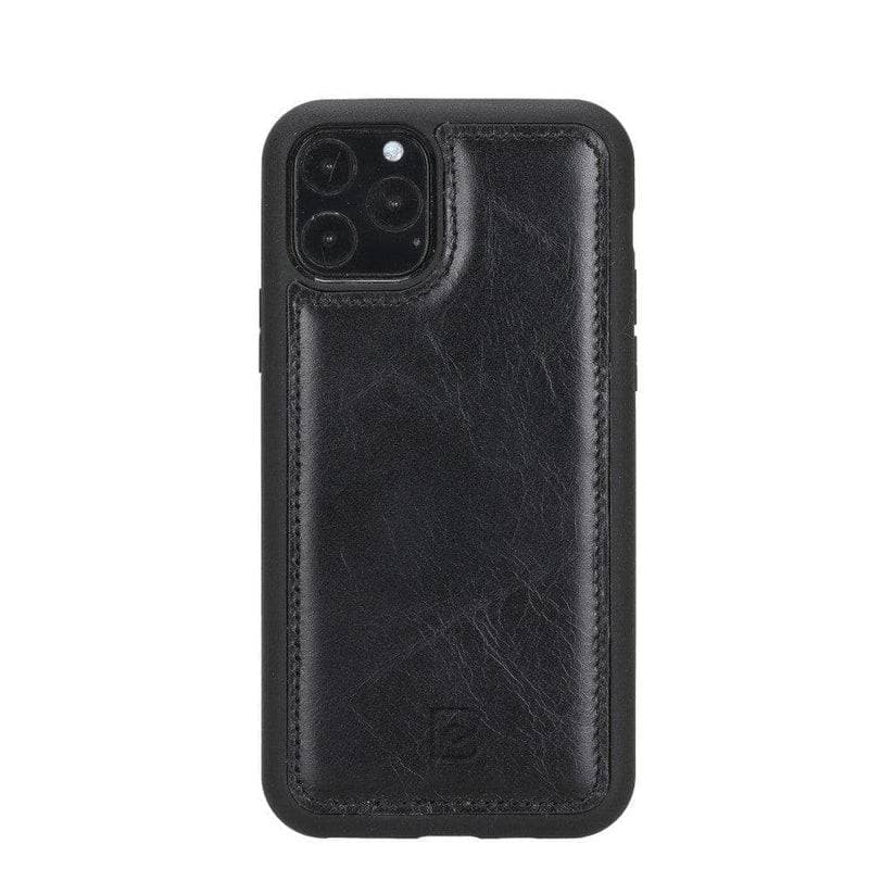 Flex Cover iPhone 11, iPhone 11 Pro, iPhone 11 Pro Max Leather Back Cover iPhone 11 Pro / Black Bouletta