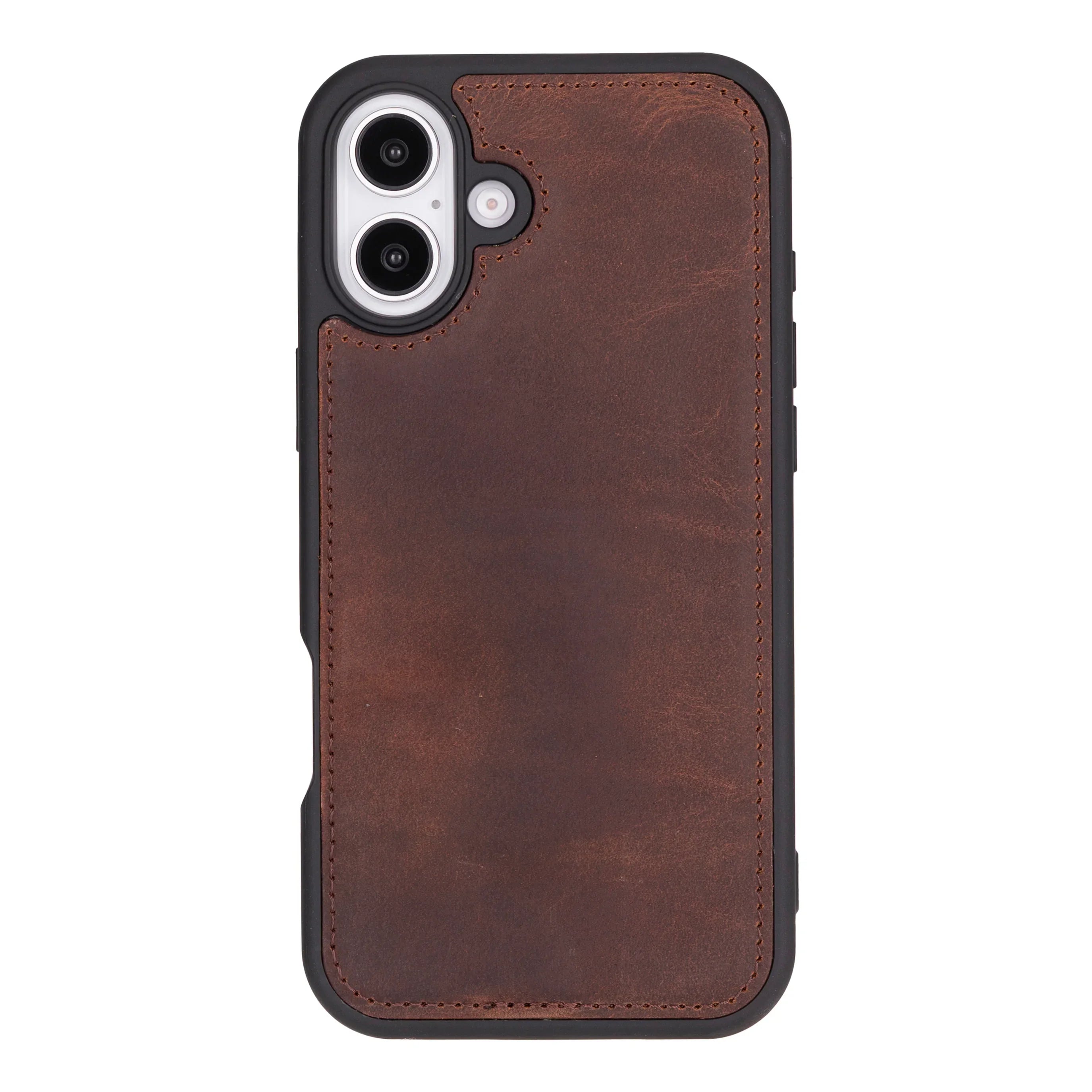 Flex Cover iPhone 16 Plus Leather Case Saddle Brown Bouletta