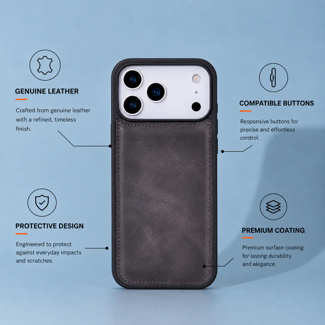 Flex Cover iPhone 17 Pro Max Leather Case Bouletta