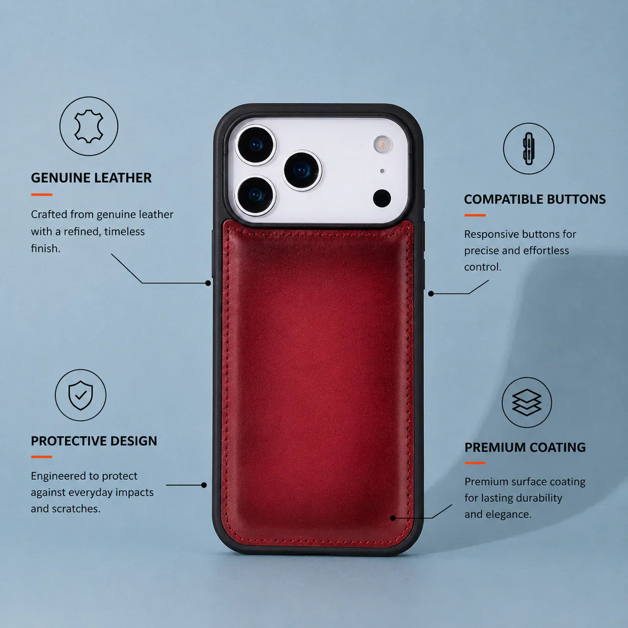 Flex Cover iPhone 17 Pro Max Leather Case Bouletta