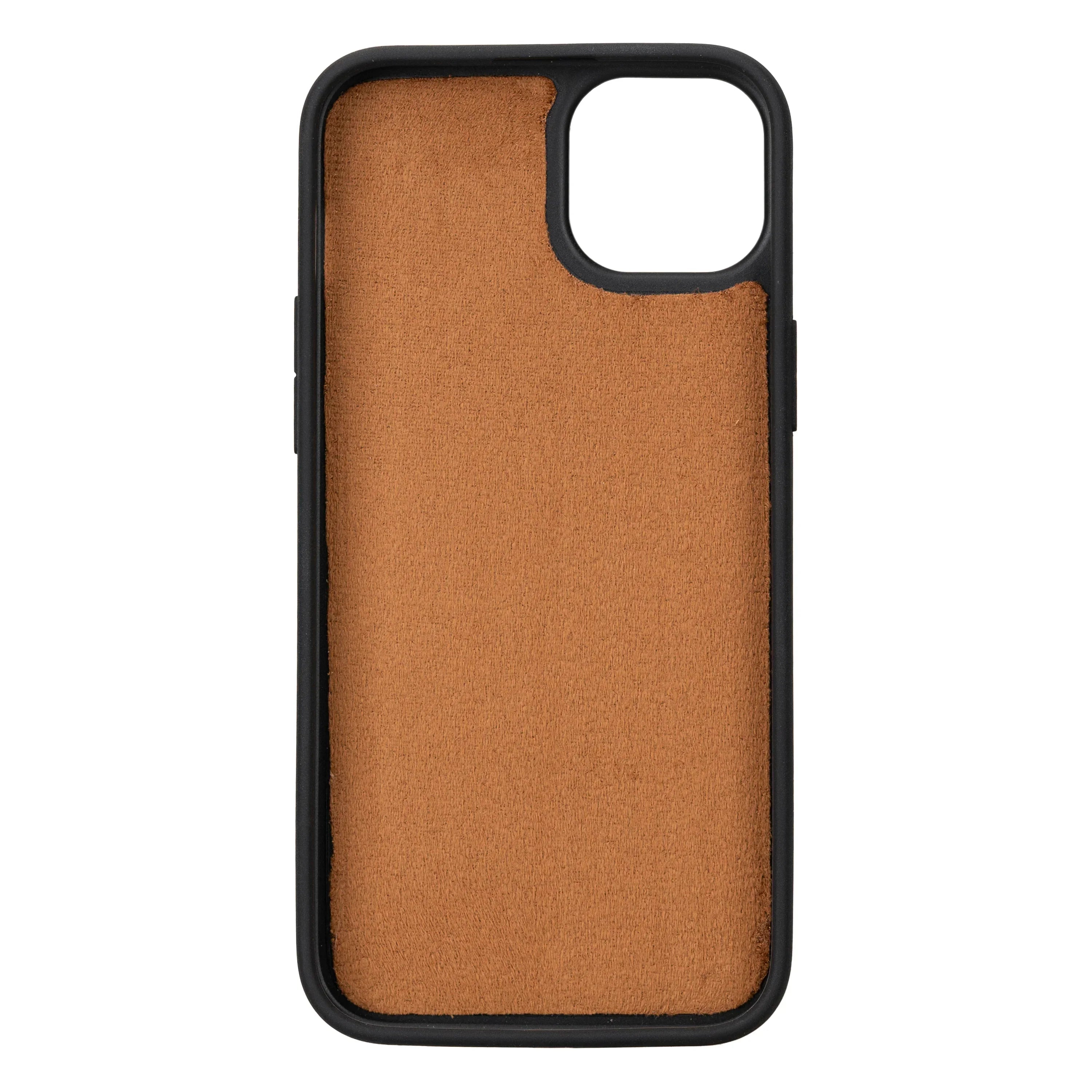 Flex Cover Leather iPhone 15 Plus Case Tan Bouletta