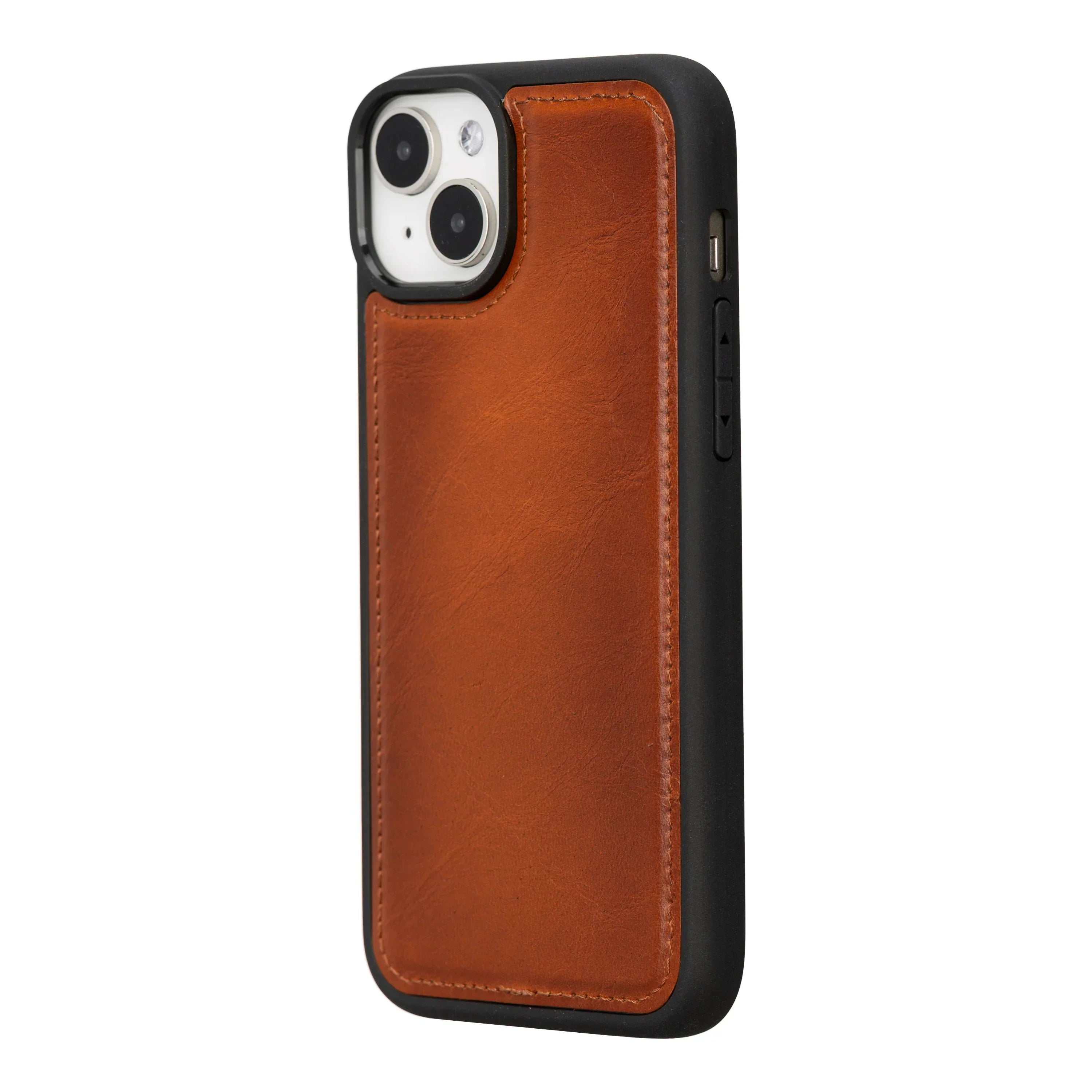Flex Cover Leather iPhone 15 Plus Case Tan Bouletta