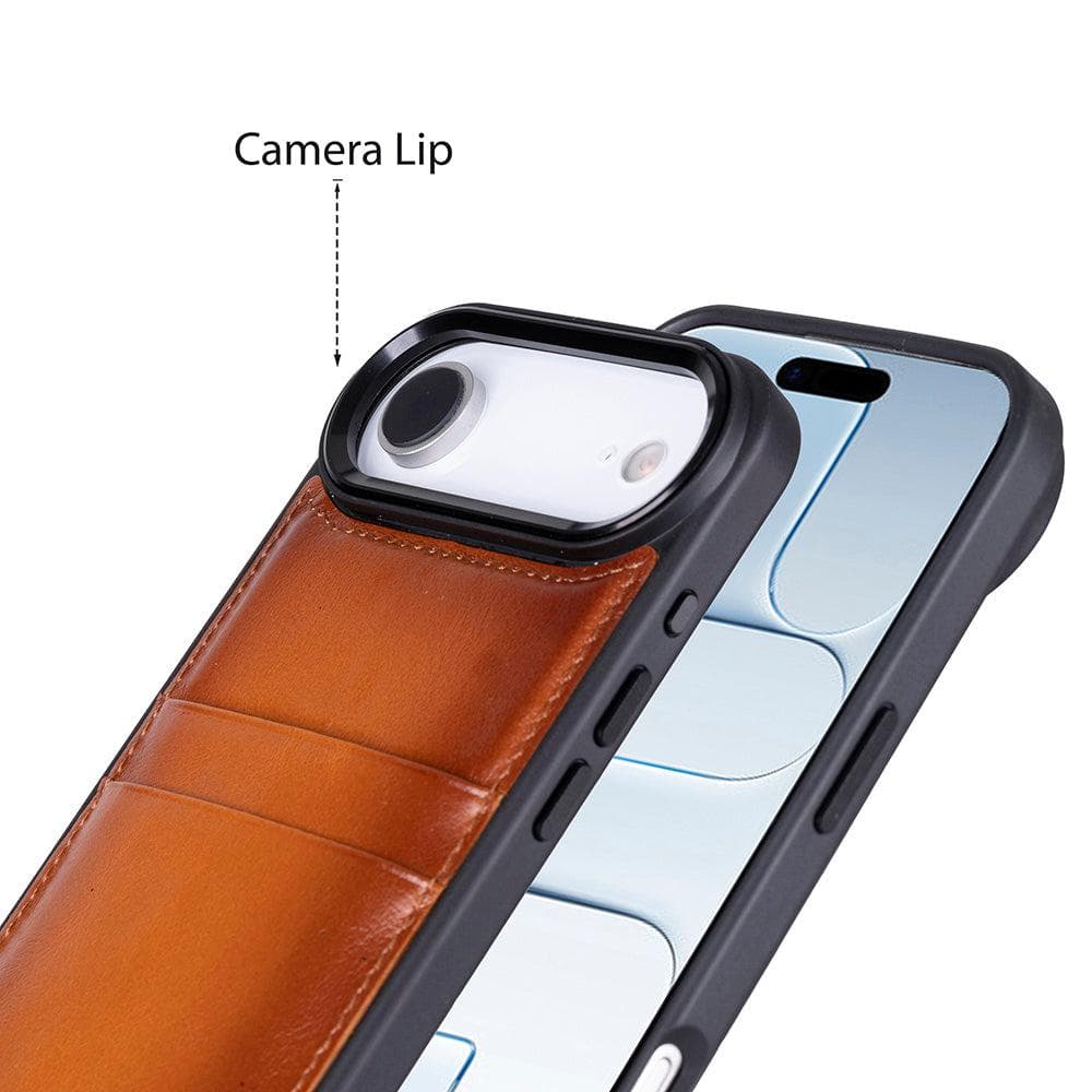 Flex Cover Leather iPhone 17 Air Case with Card Holder Bouletta