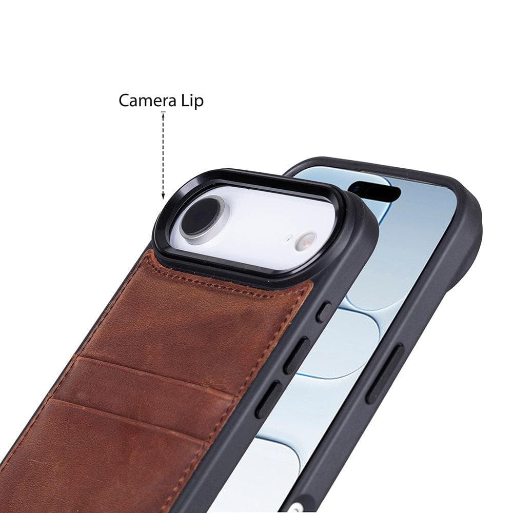 Flex Cover Leather iPhone 17 Air Case with Card Holder Bouletta