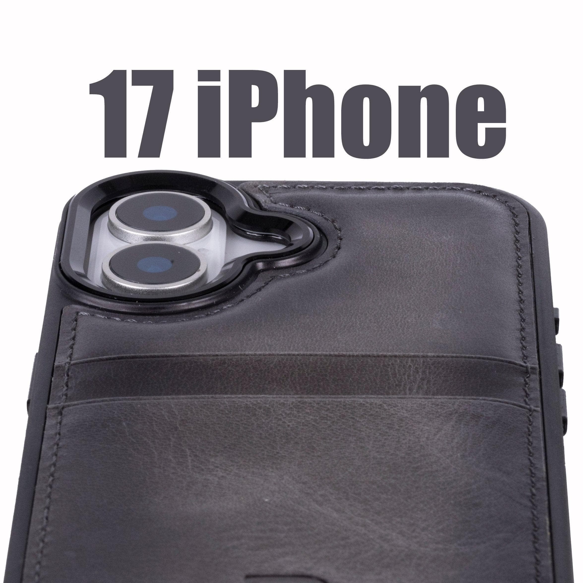 Flex Cover Leather iPhone 17 Case with Card Holder Bouletta