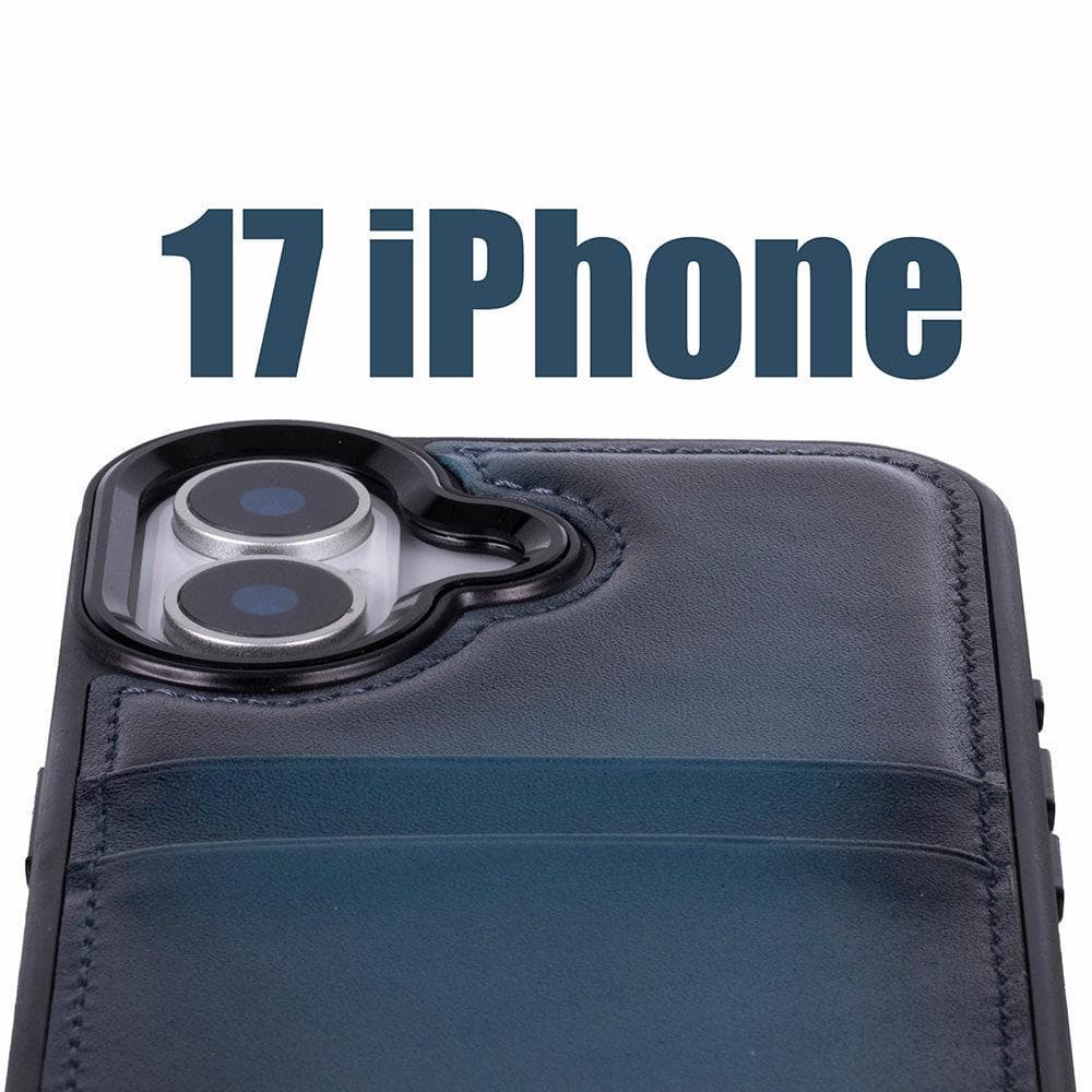 Flex Cover Leather iPhone 17 Case with Card Holder Bouletta