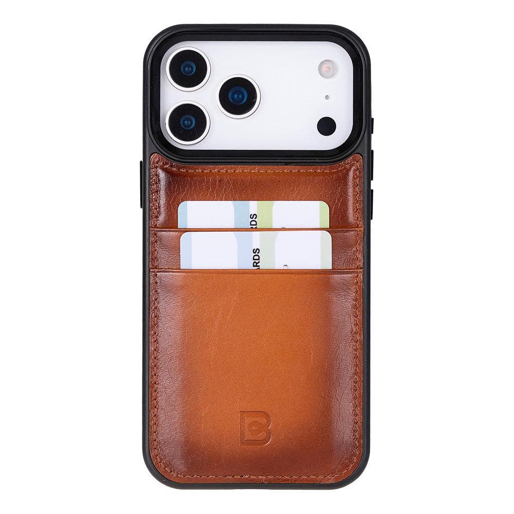 Flex Cover Leather iPhone 17 Pro Max Case with Card Holder Bouletta