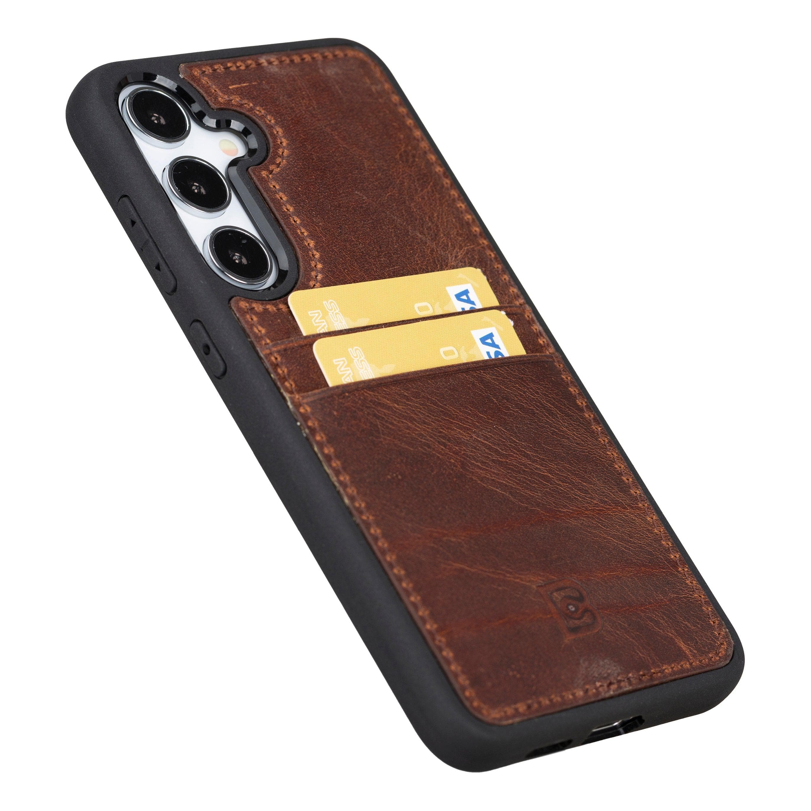 Flex Cover Leather Samsung Galaxy S25 Case with Card Holder Bouletta