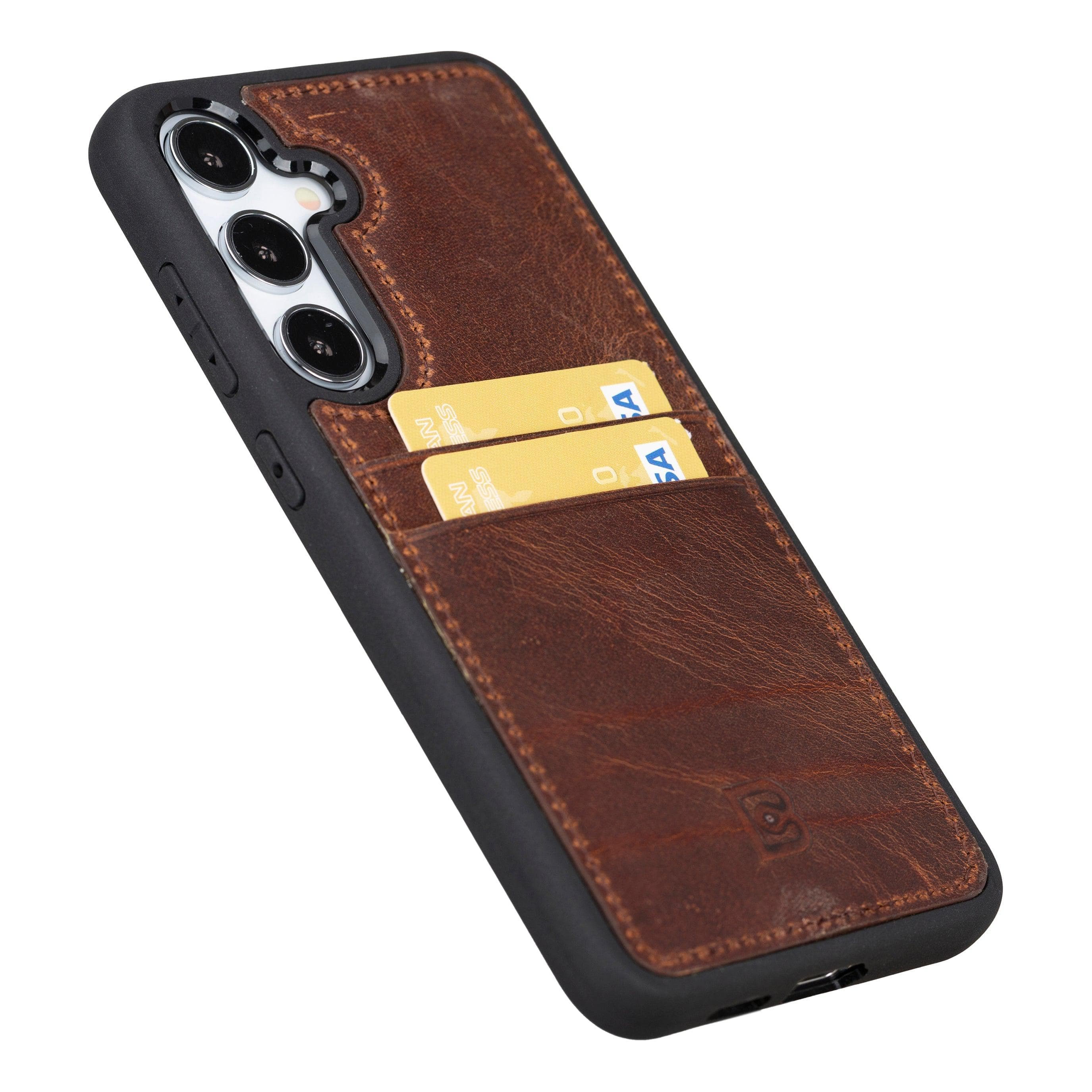 Flex Cover Leather Samsung Galaxy S25 Plus Case with Card Holder Bouletta