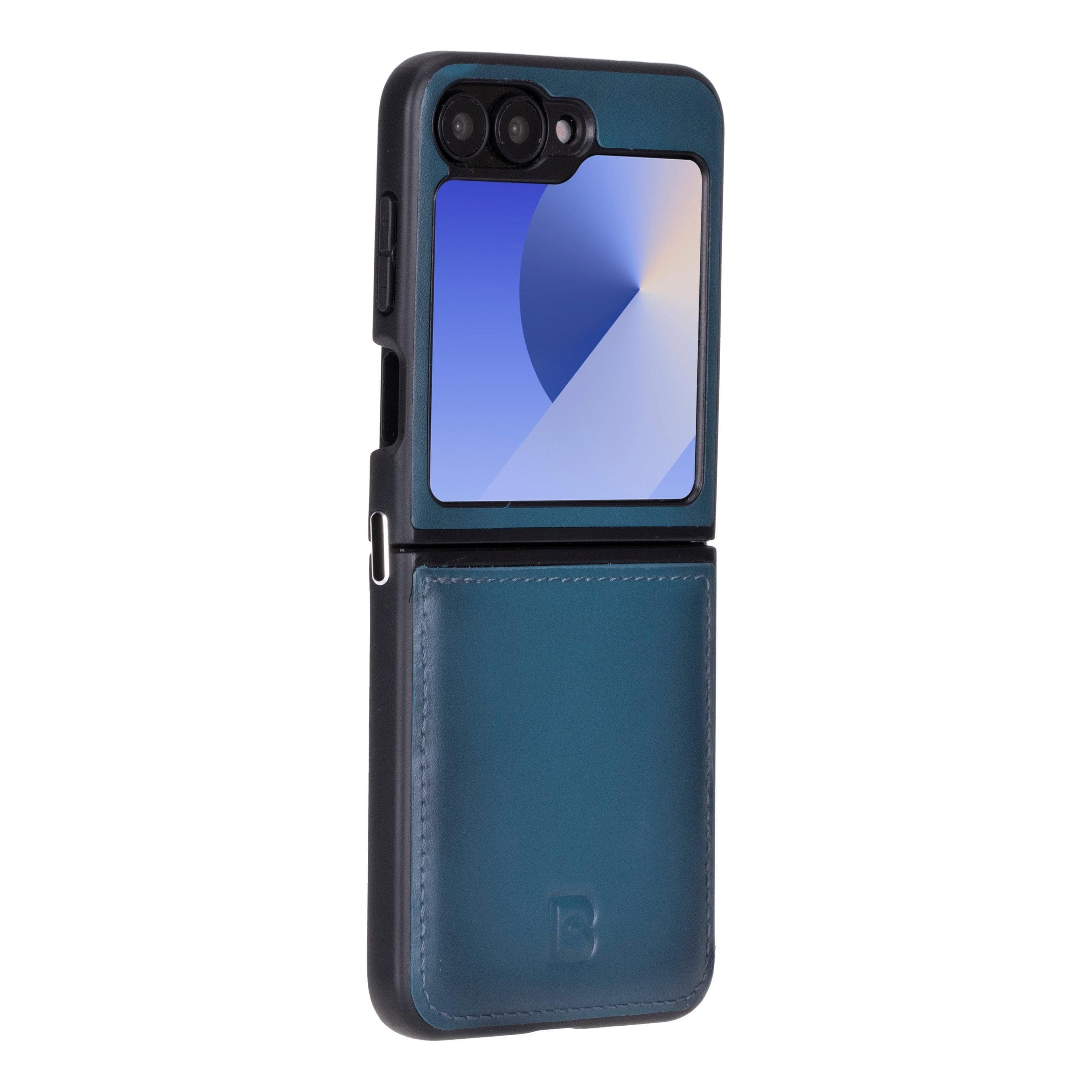 Flex Cover Leather Samsung Galaxy Z Flip 6 Case Blue Bouletta