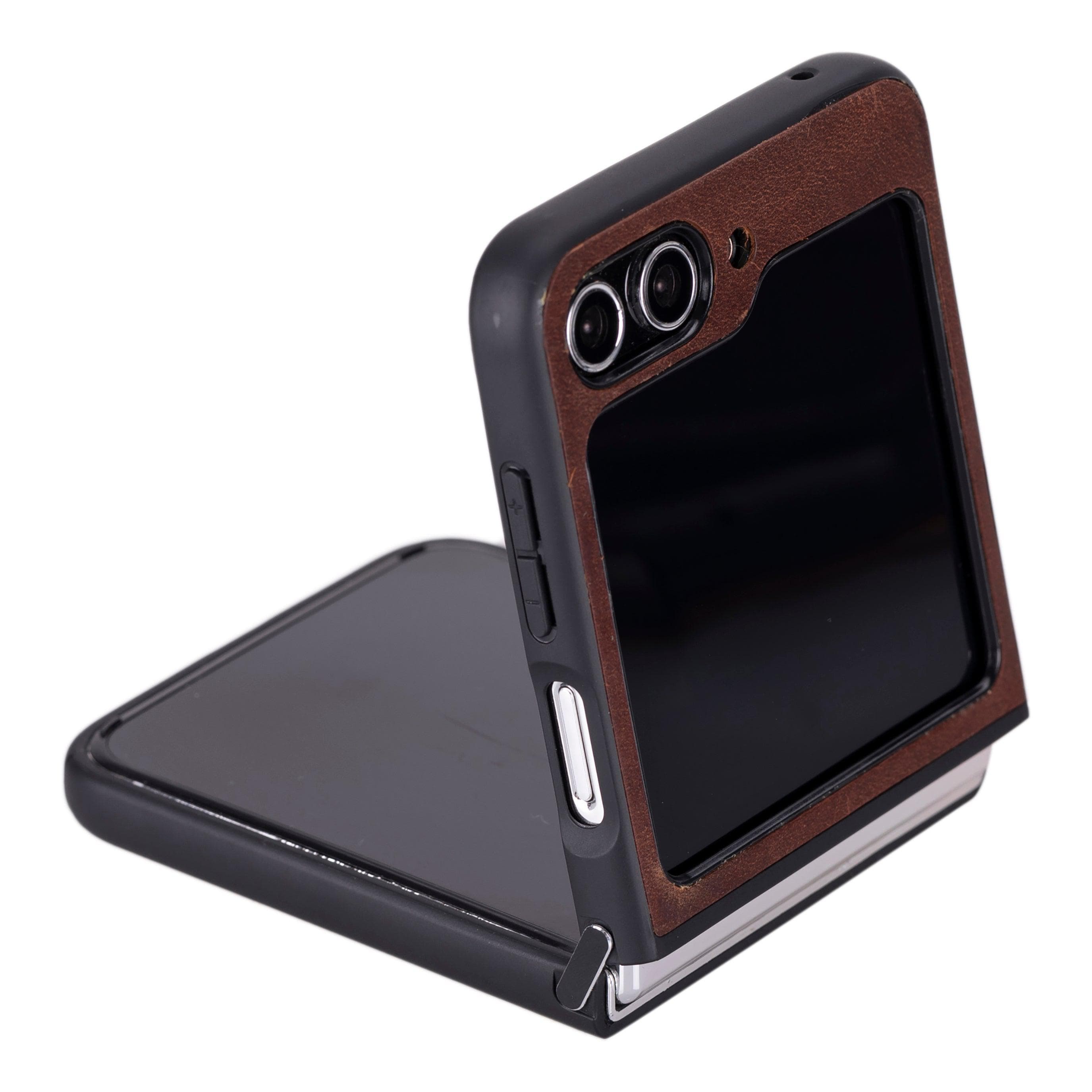 Flex Samsung Z Flip 5 Leather Back Cover Case Bouletta