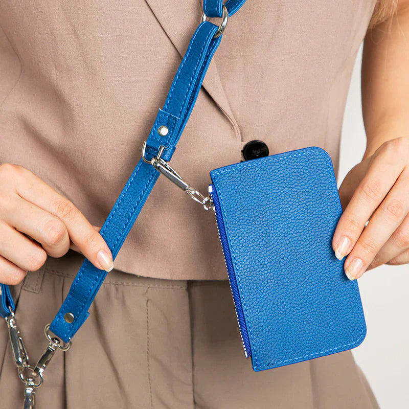 FlexGo Leather Phone Strap & Wallet Set – Clip-On Flex Bouletta