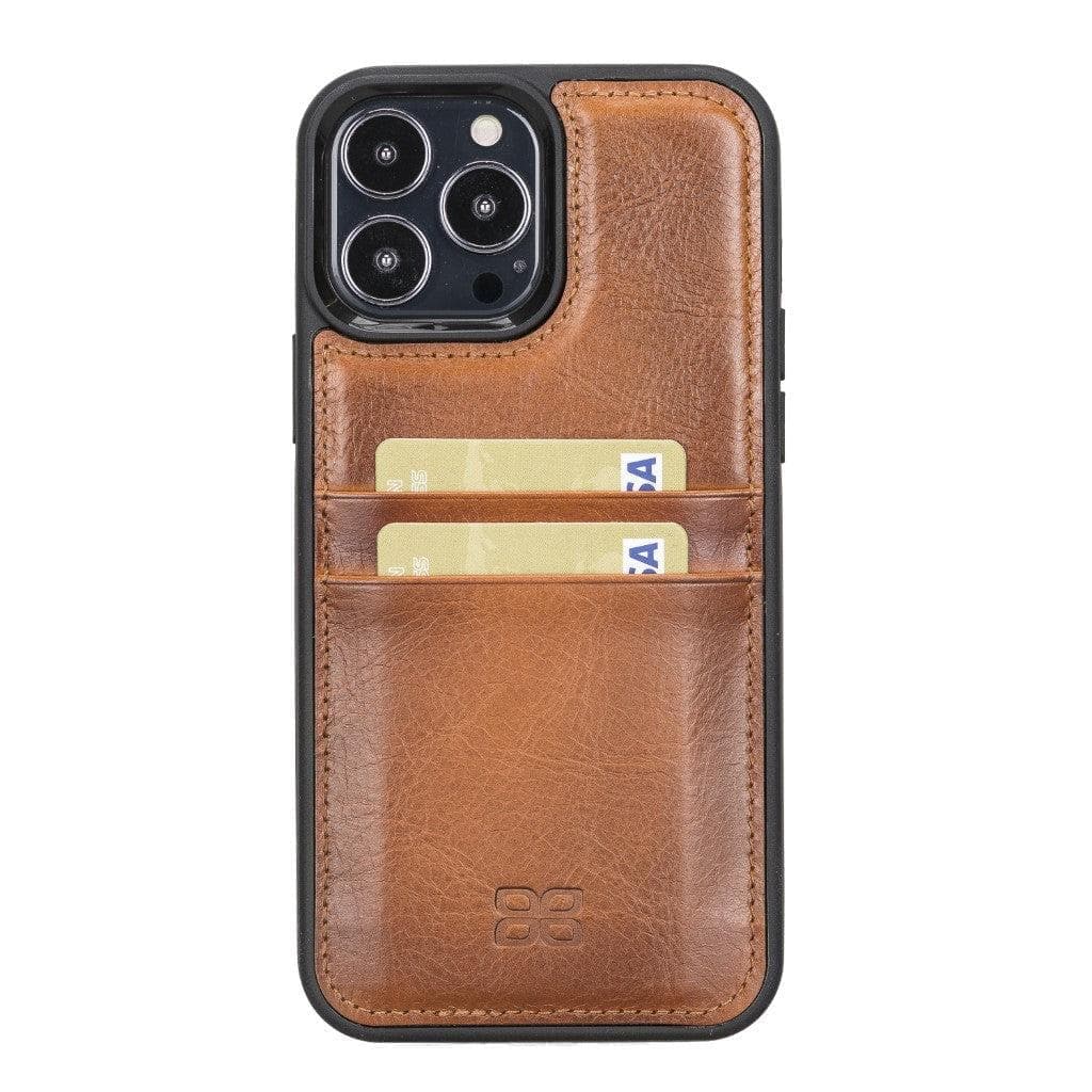 Flexible Leather Back Cover with CardHolder for iPhone 13 Series Bouletta