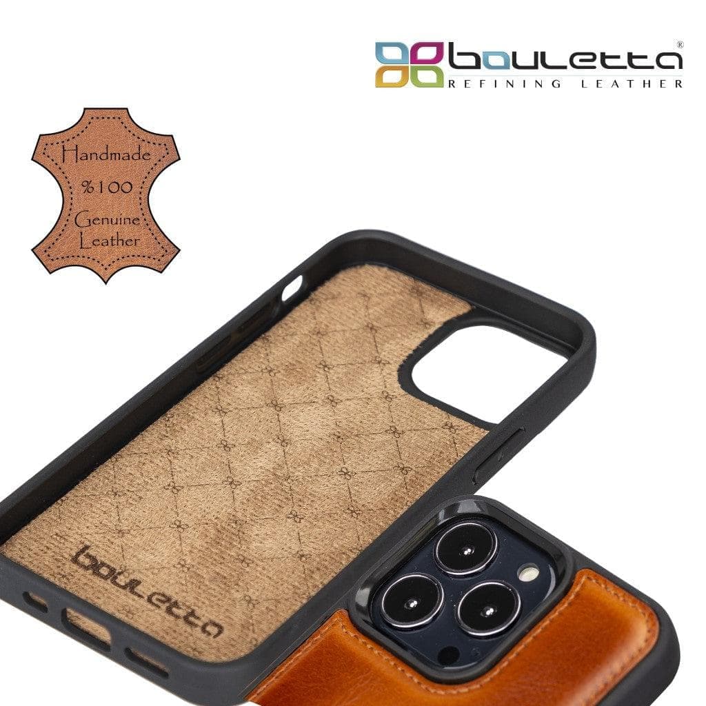 Flexible Leather Back Cover with CardHolder for iPhone 13 Series Bouletta