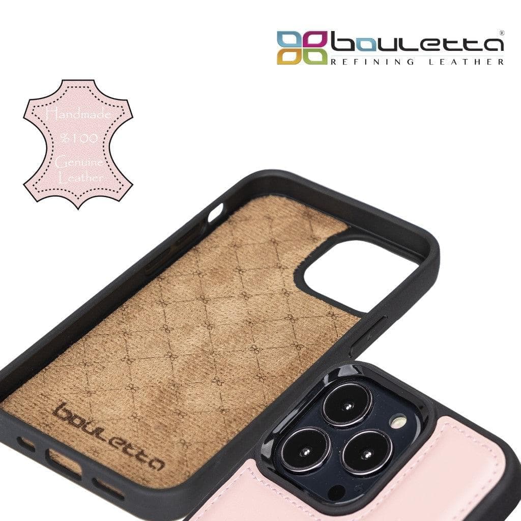 Flexible Leather Back Cover with CardHolder for iPhone 13 Series Bouletta