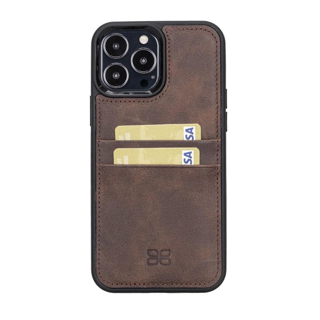 Flexible Leather Back Cover with CardHolder for iPhone 13 Series Bouletta