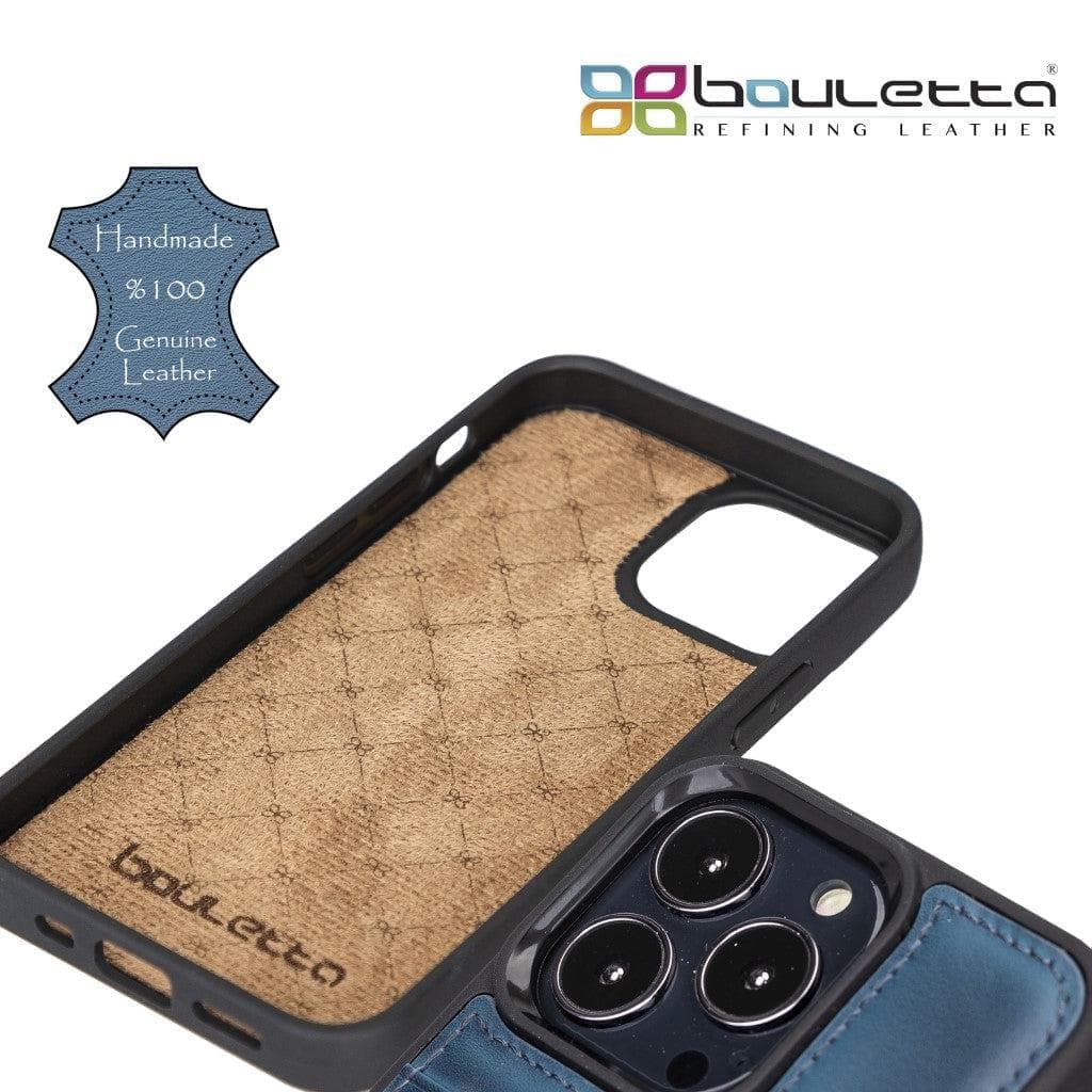 Flexible Leather Back Cover with CardHolder for iPhone 13 Series Bouletta