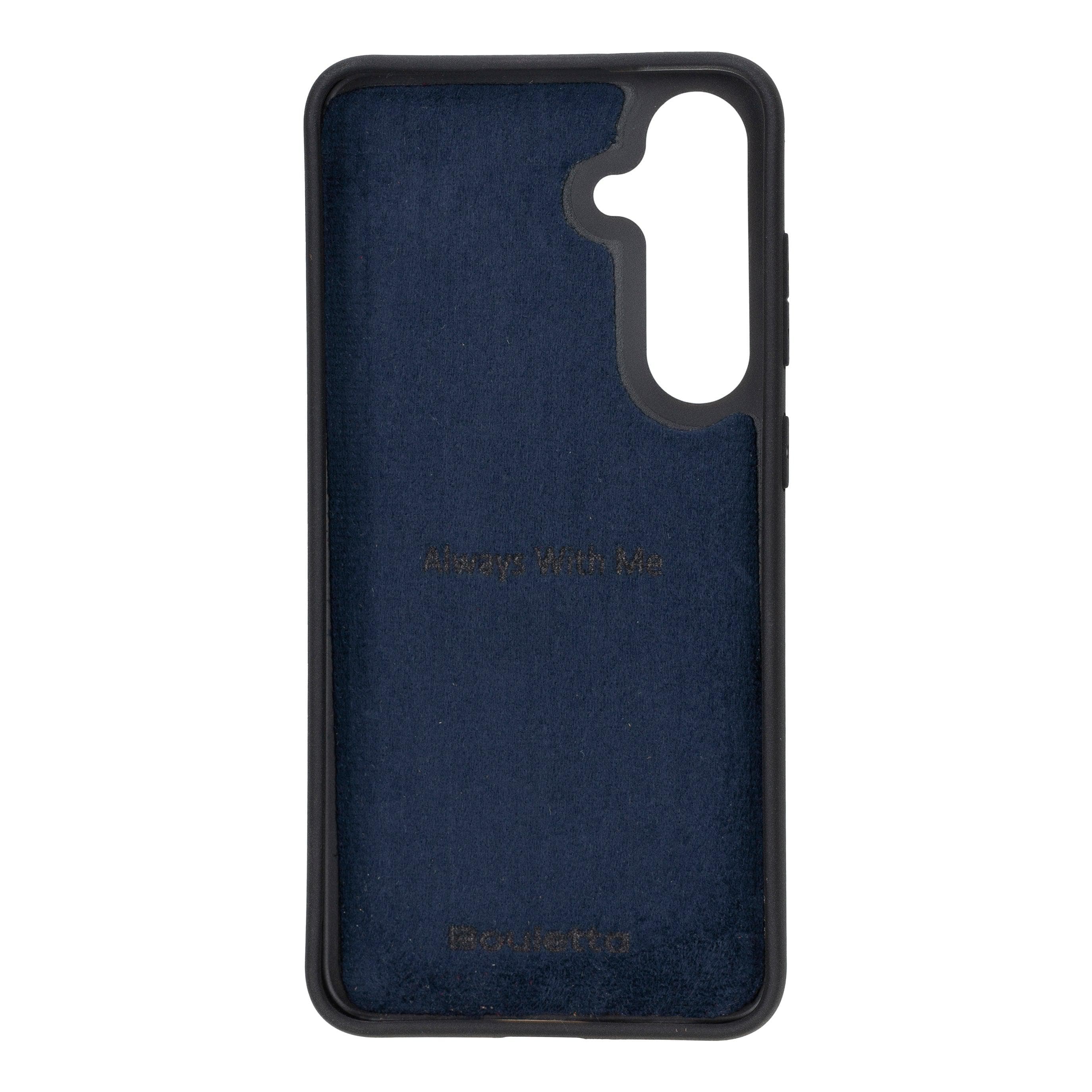 Flexible Leather Back Cover with CardHolder for Samsung Galaxy S24 Series Bouletta