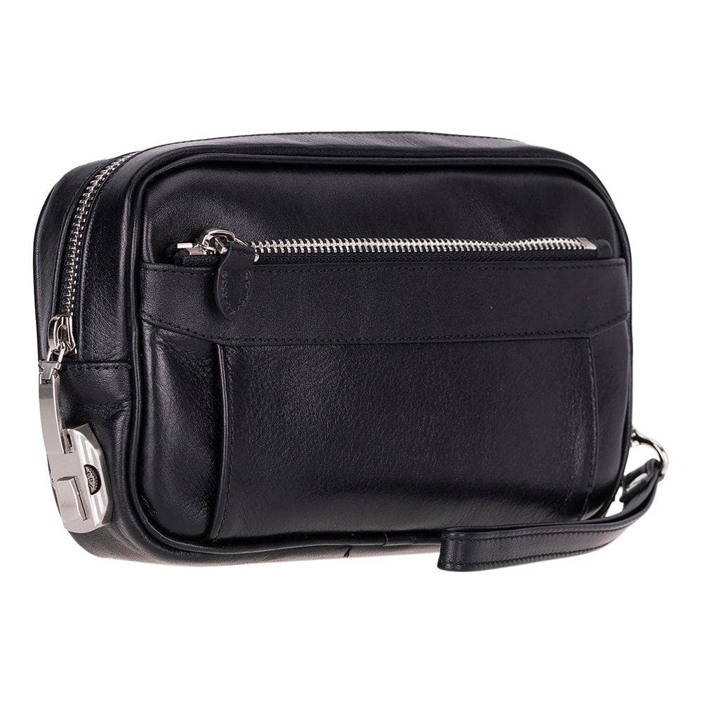 Forge Leather Handbag Black Bouletta