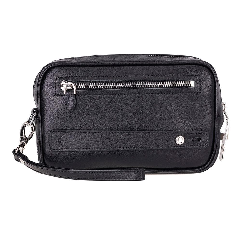 Forge Leather Handbag Black Bouletta