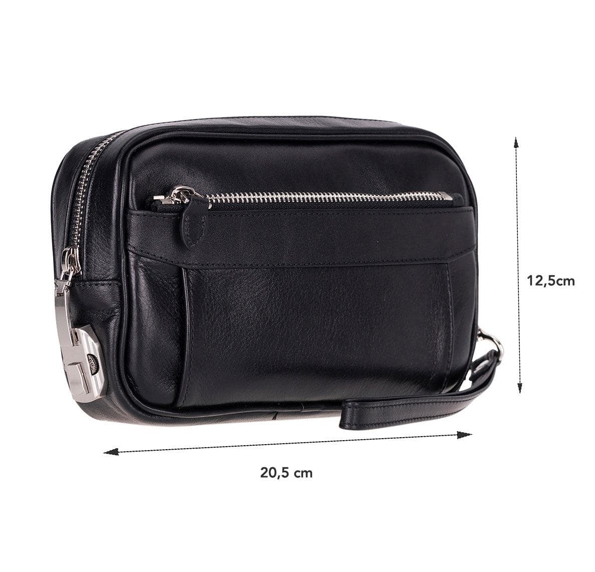Forge Leather Handbag Black Bouletta