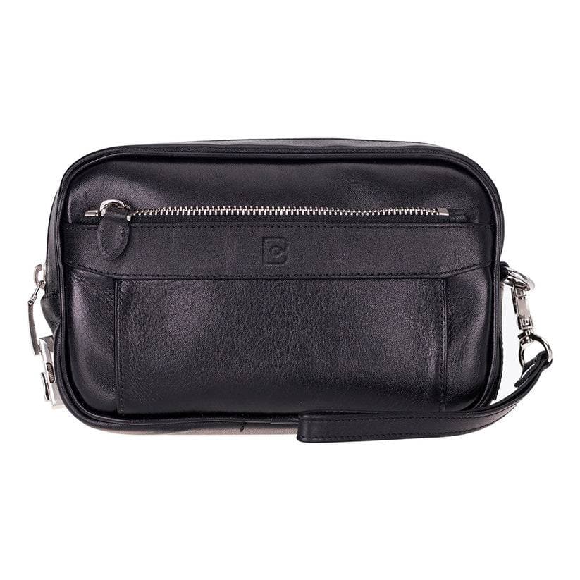 Forge Leather Handbag Black Bouletta