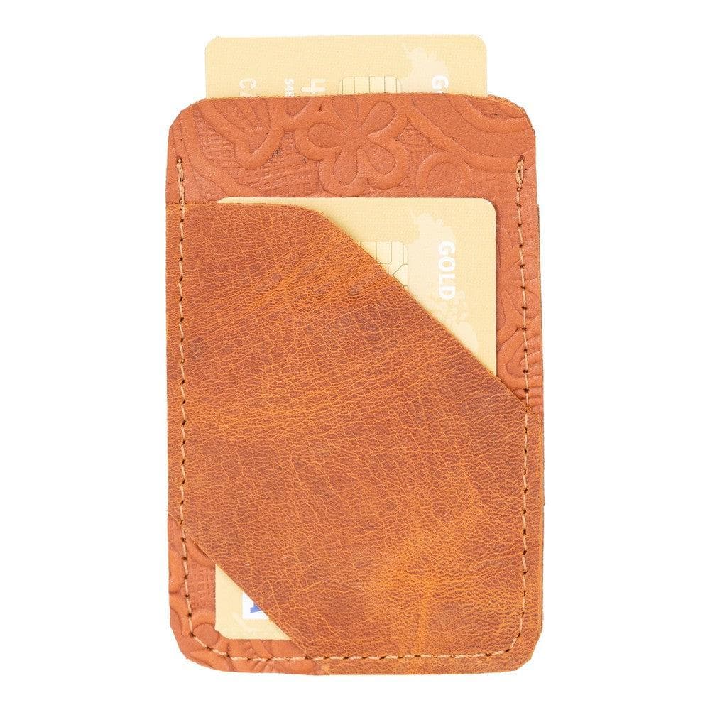 Forli Geniune Leather Card Holder Antic Brown Bouletta