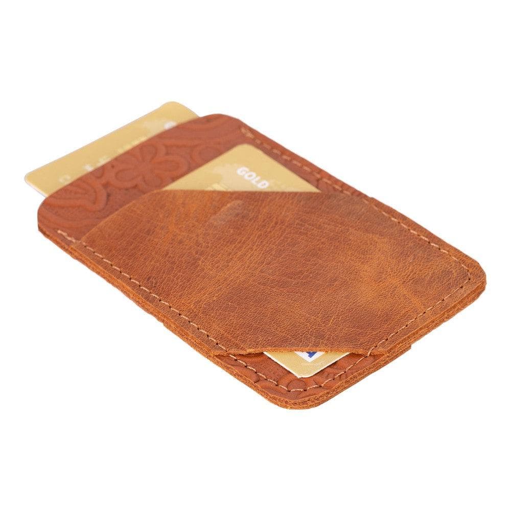 Forli Geniune Leather Card Holder Antic Brown Bouletta